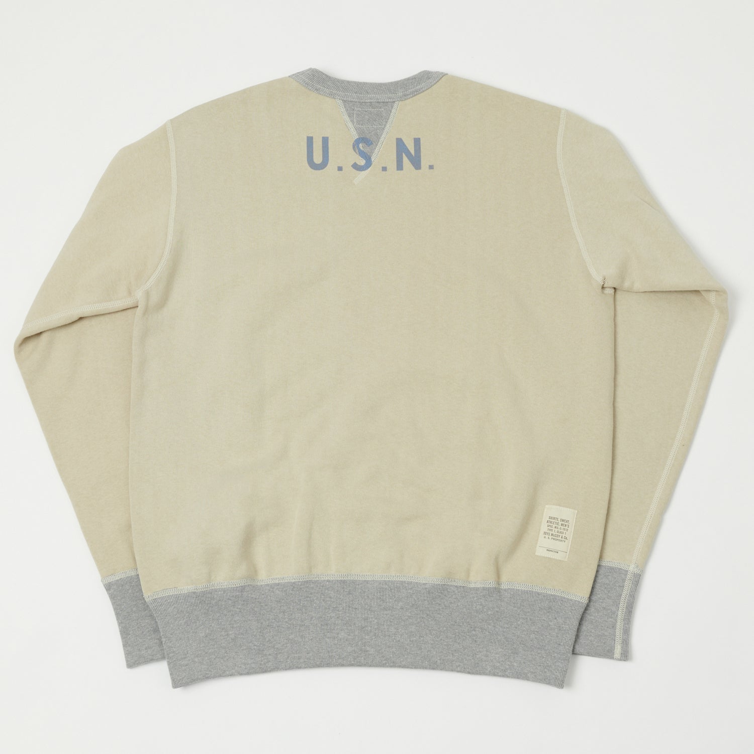 TOYS McCOY U.S.N Print Sweatshirt - Sand