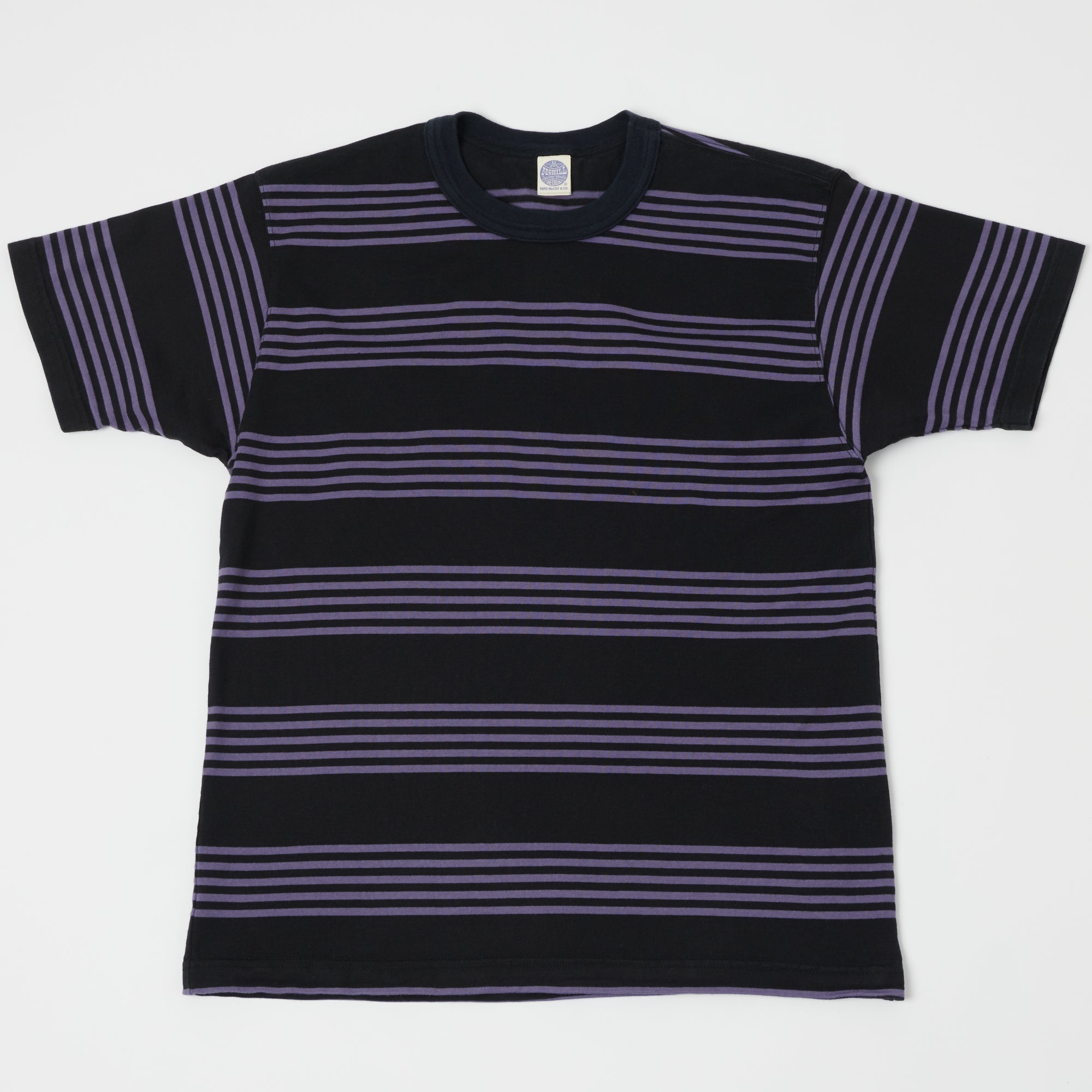 TOYS McCOY Multi Bordered T-Shirt - Purple/Black