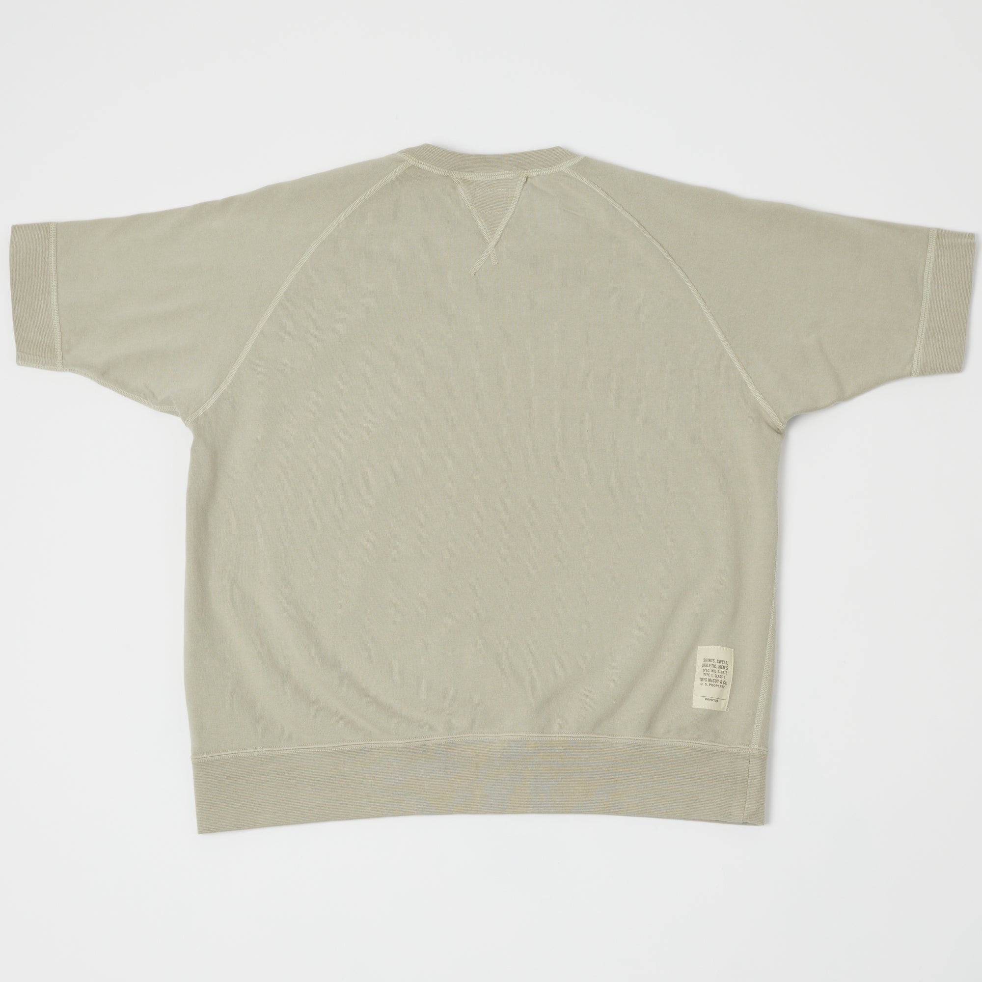 TOYS McCOY Short Sleeve Military Sweatshirt - Sand