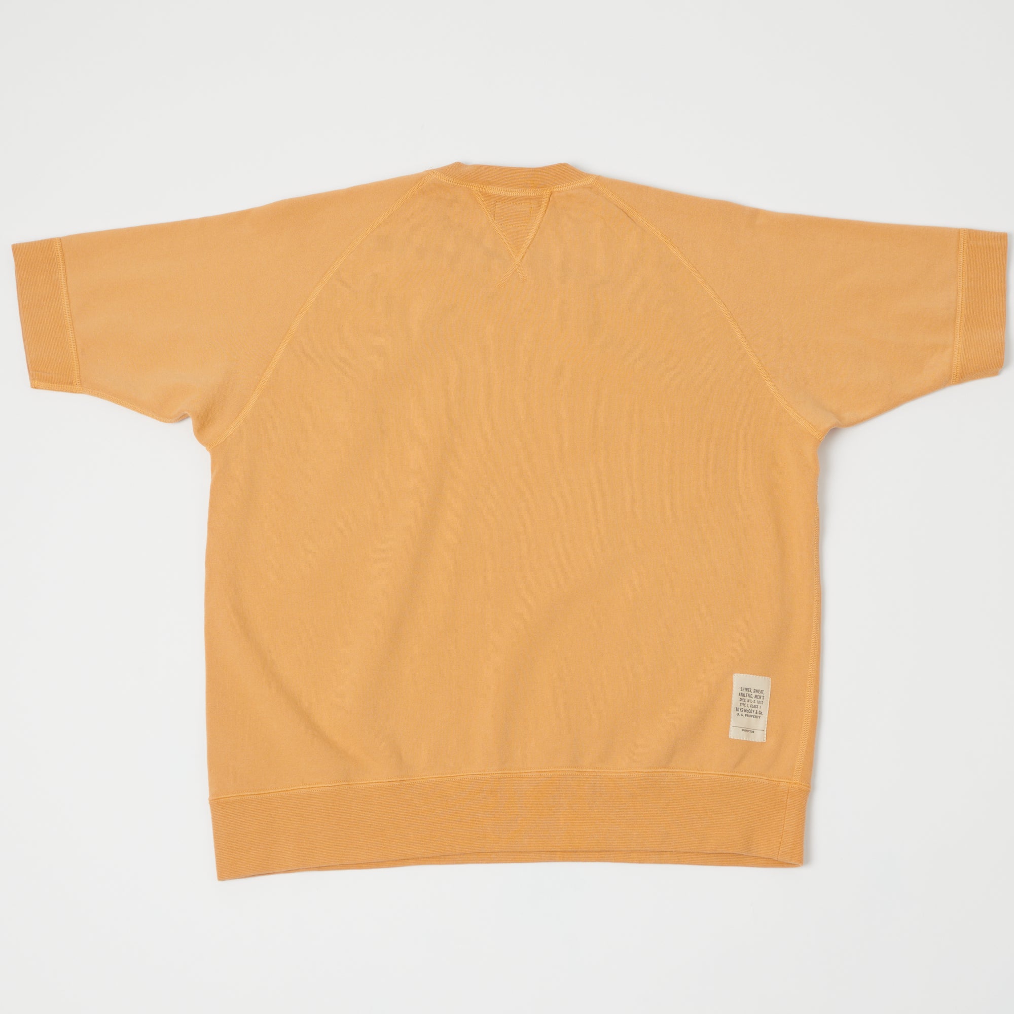 TOYS McCOY Short Sleeve Military Sweatshirt - Gold