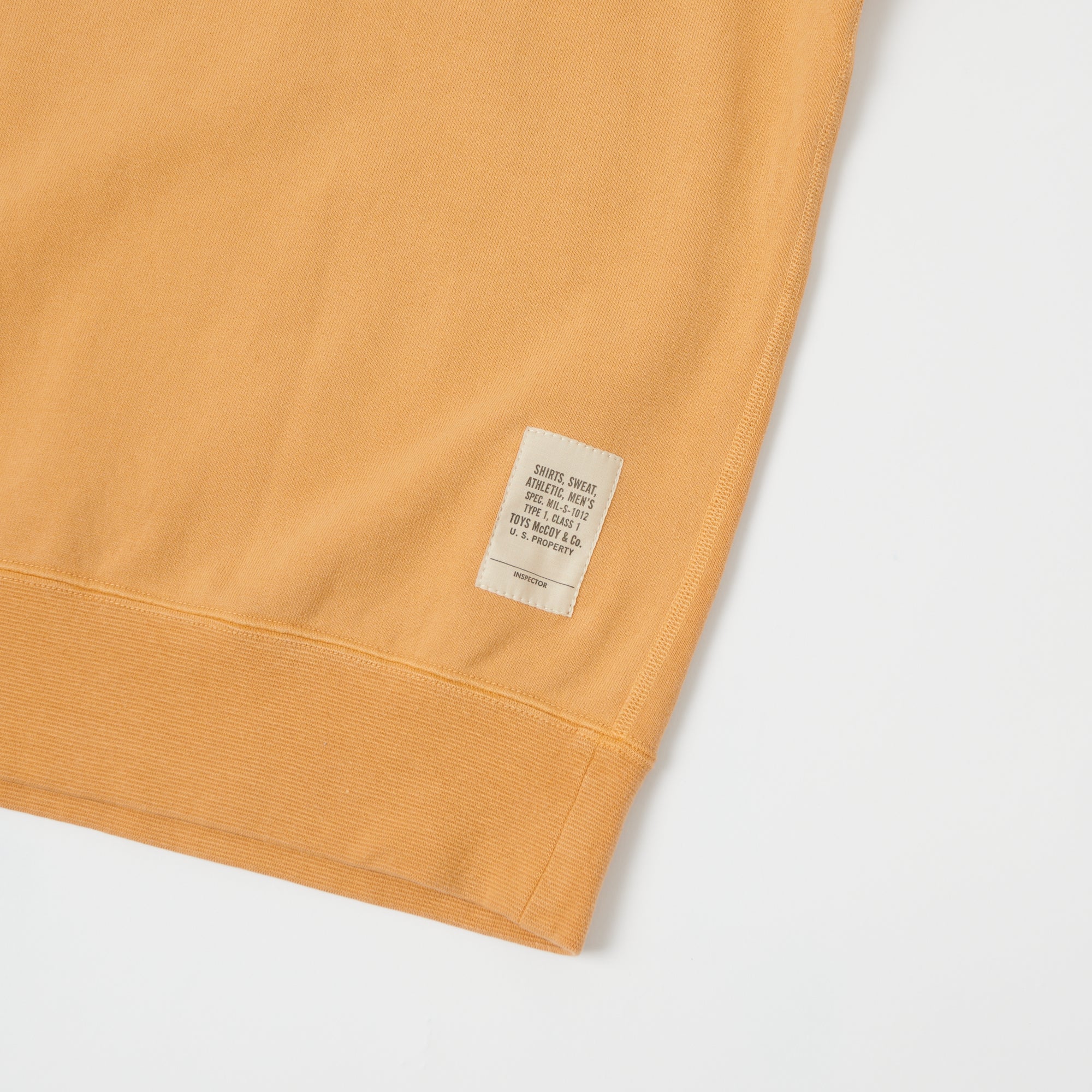 TOYS McCOY Short Sleeve Military Sweatshirt - Gold