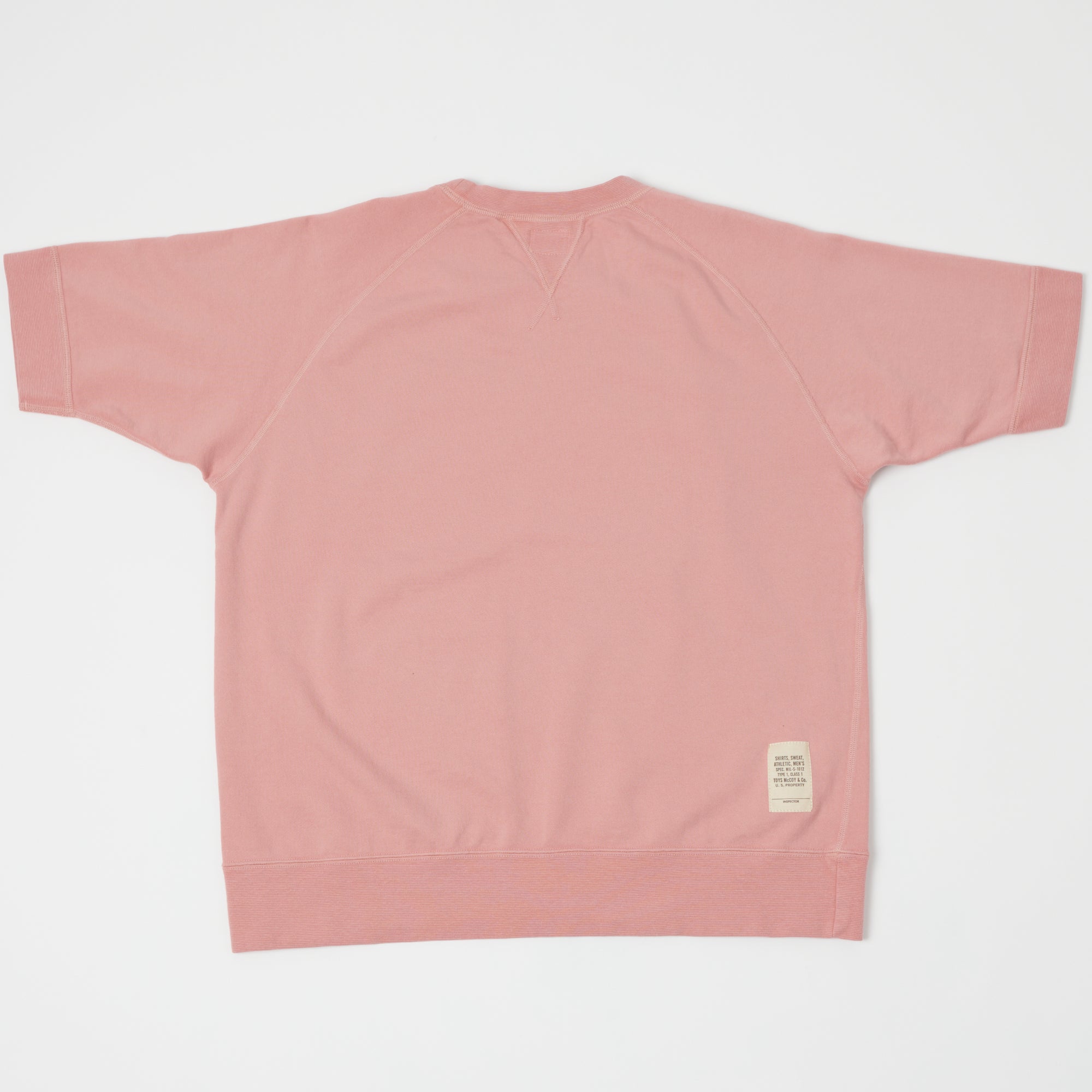 TOYS McCOY Short Sleeve Military Sweatshirt - Smoky Pink