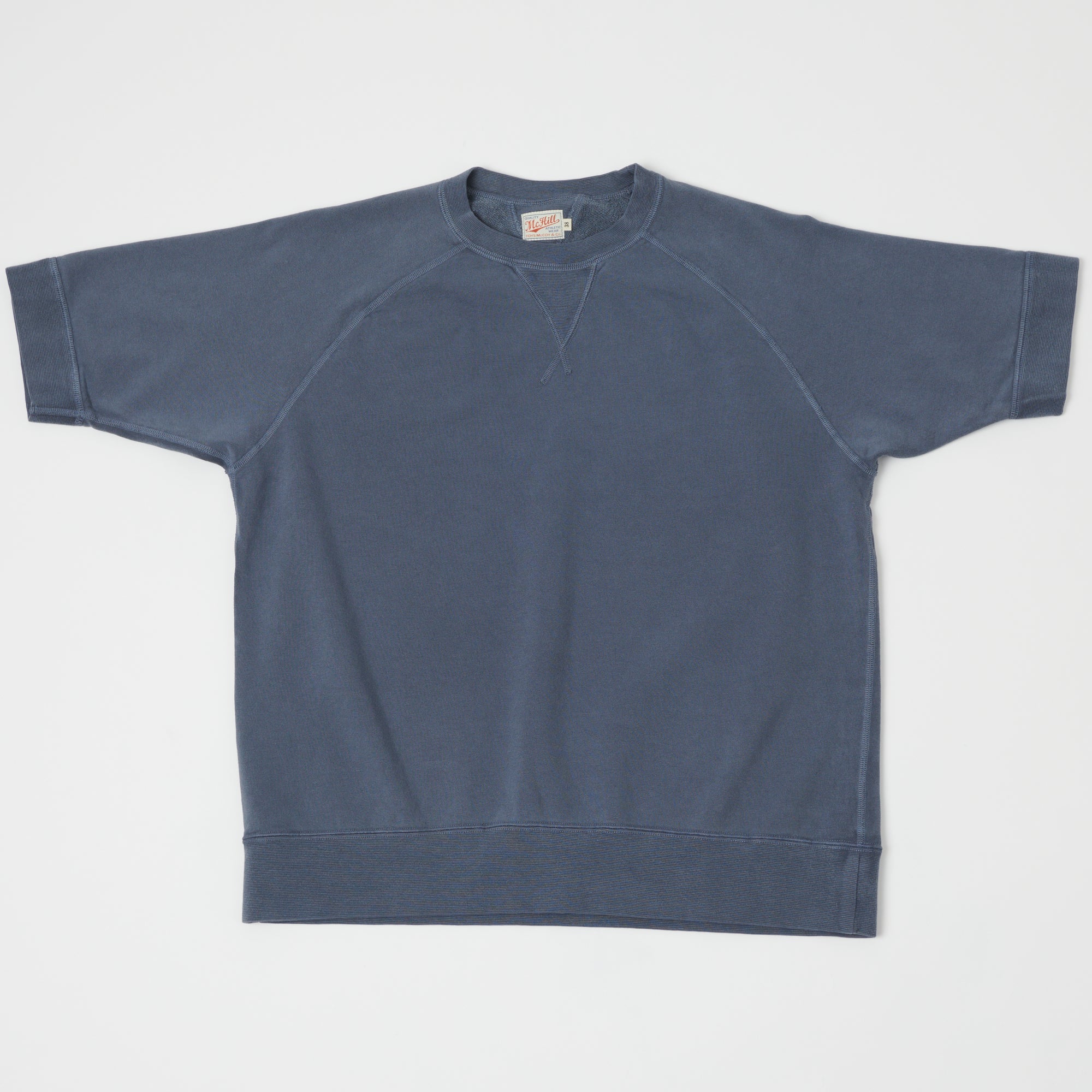 TOYS McCOY Short Sleeve Military Sweatshirt - Blue