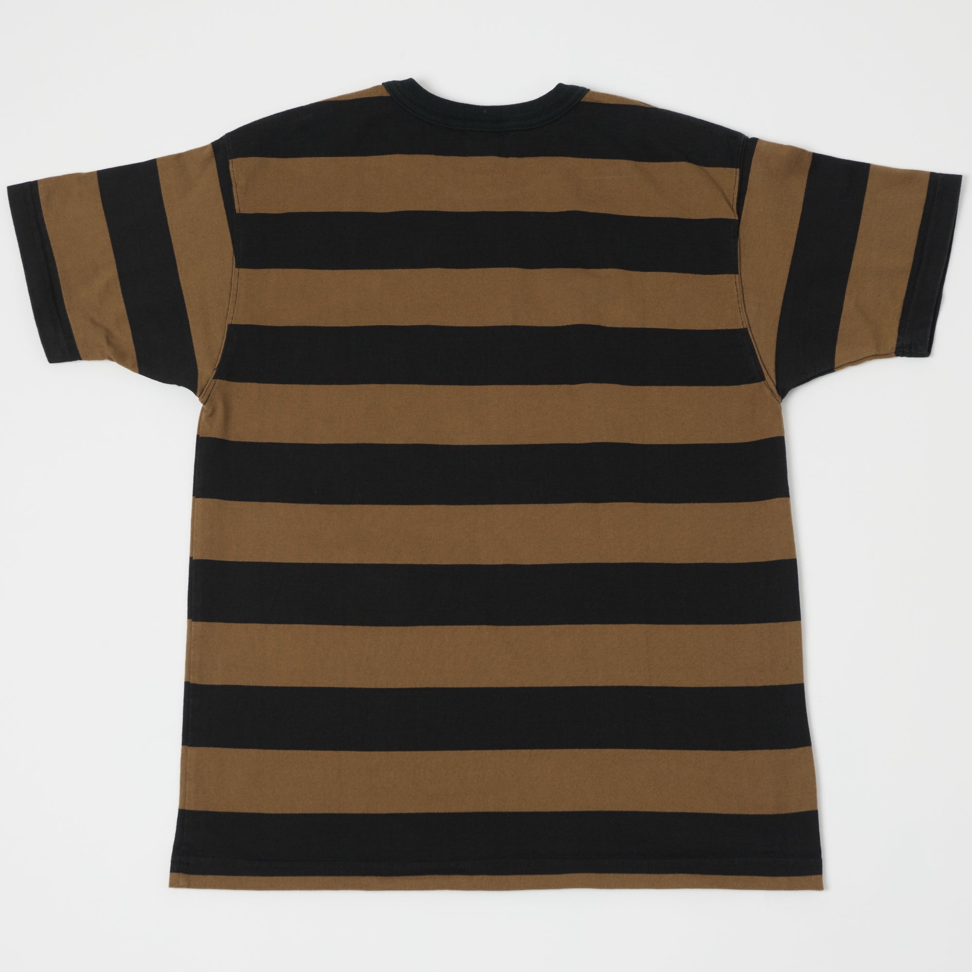 TOYS McCOY Bordered Stripe Pocket T-Shirt - Coyote/Black