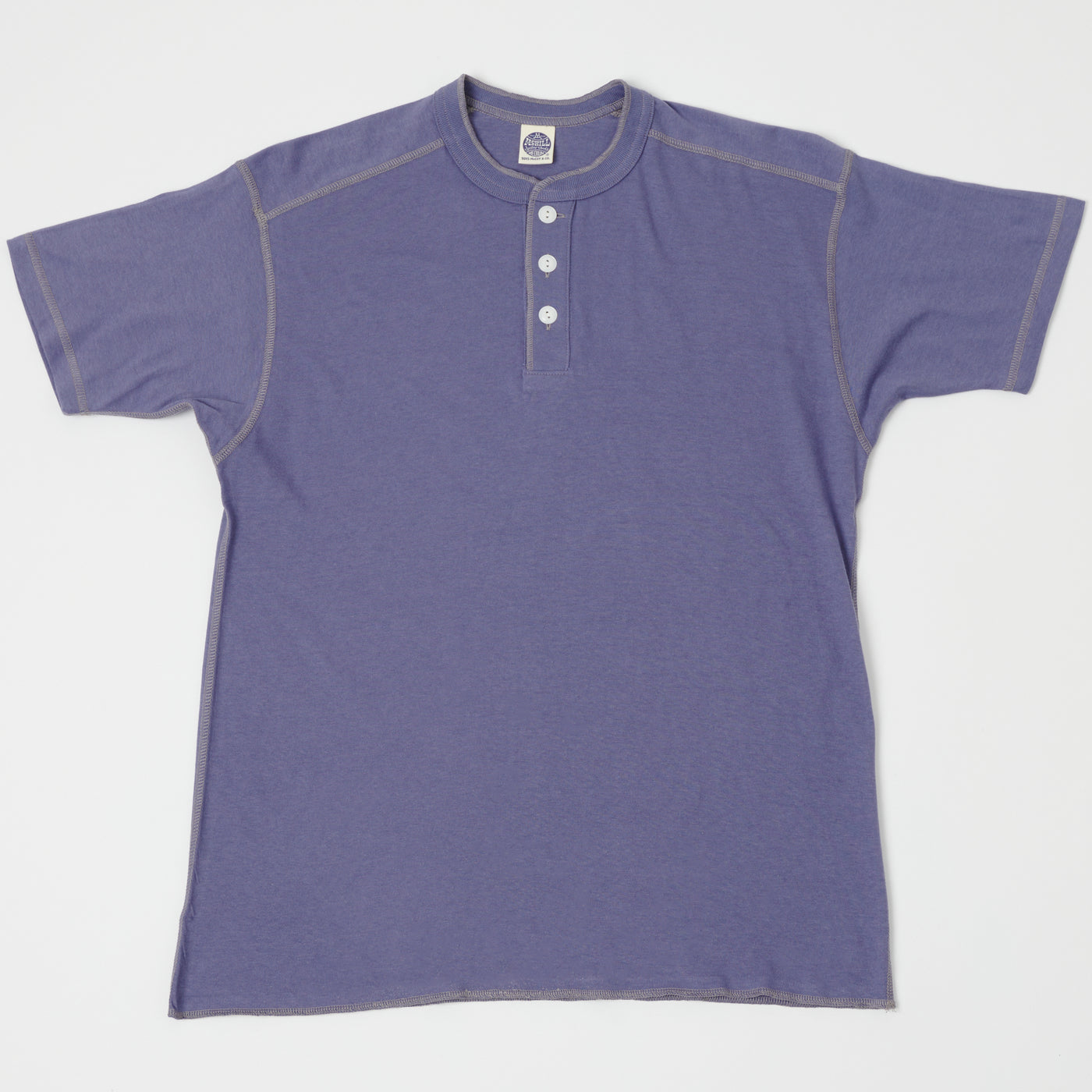 TOYS McCOY Union Henley - Purple Blue