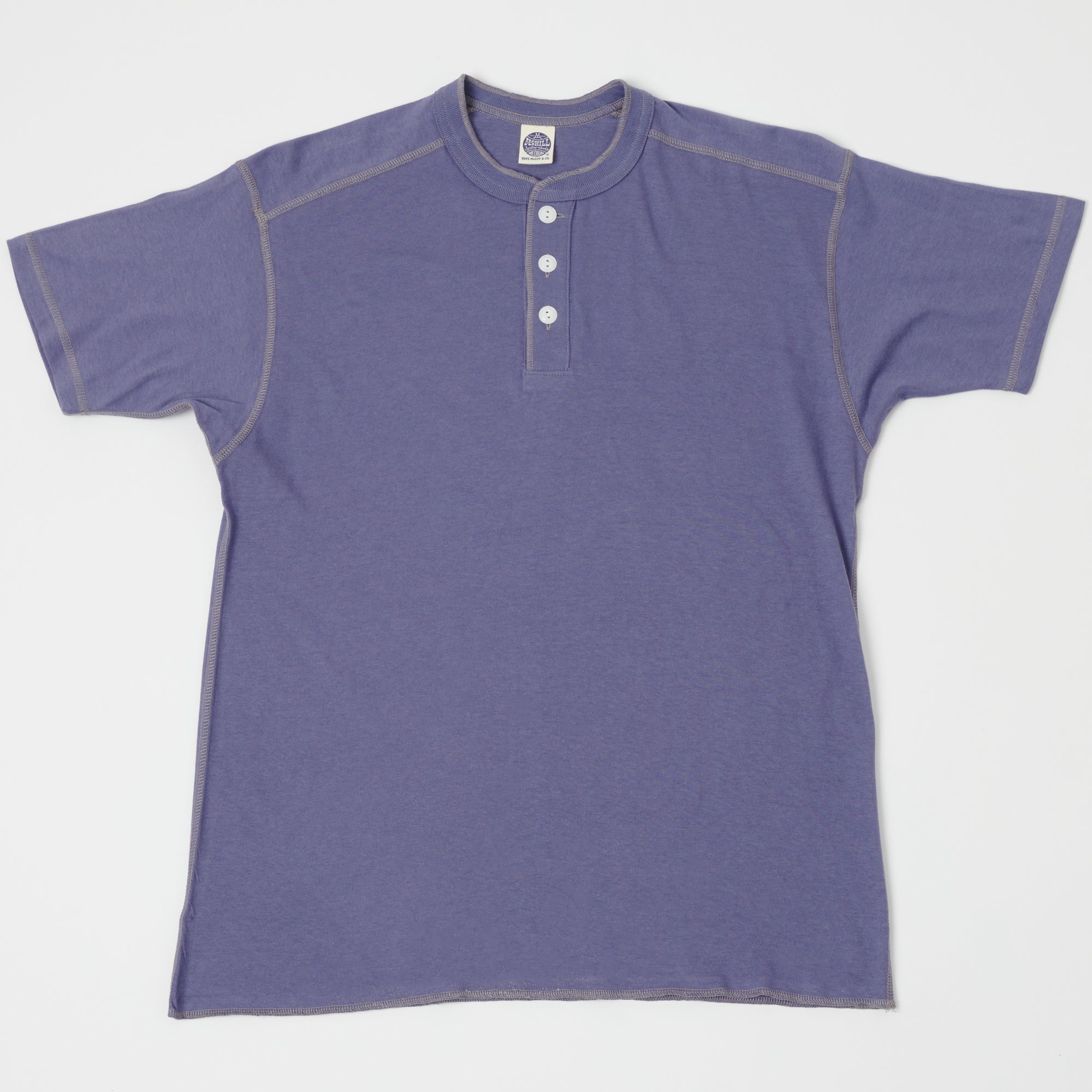 TOYS McCOY Union Henley - Purple Blue