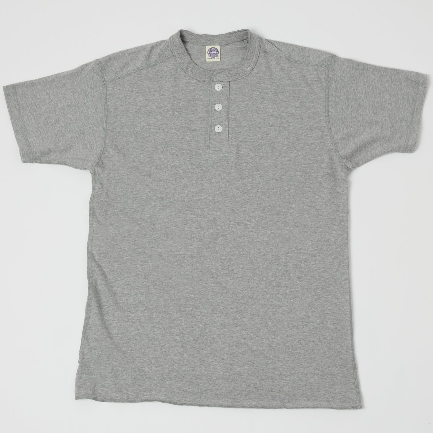 TOYS McCOY Union Henley - Heather Grey