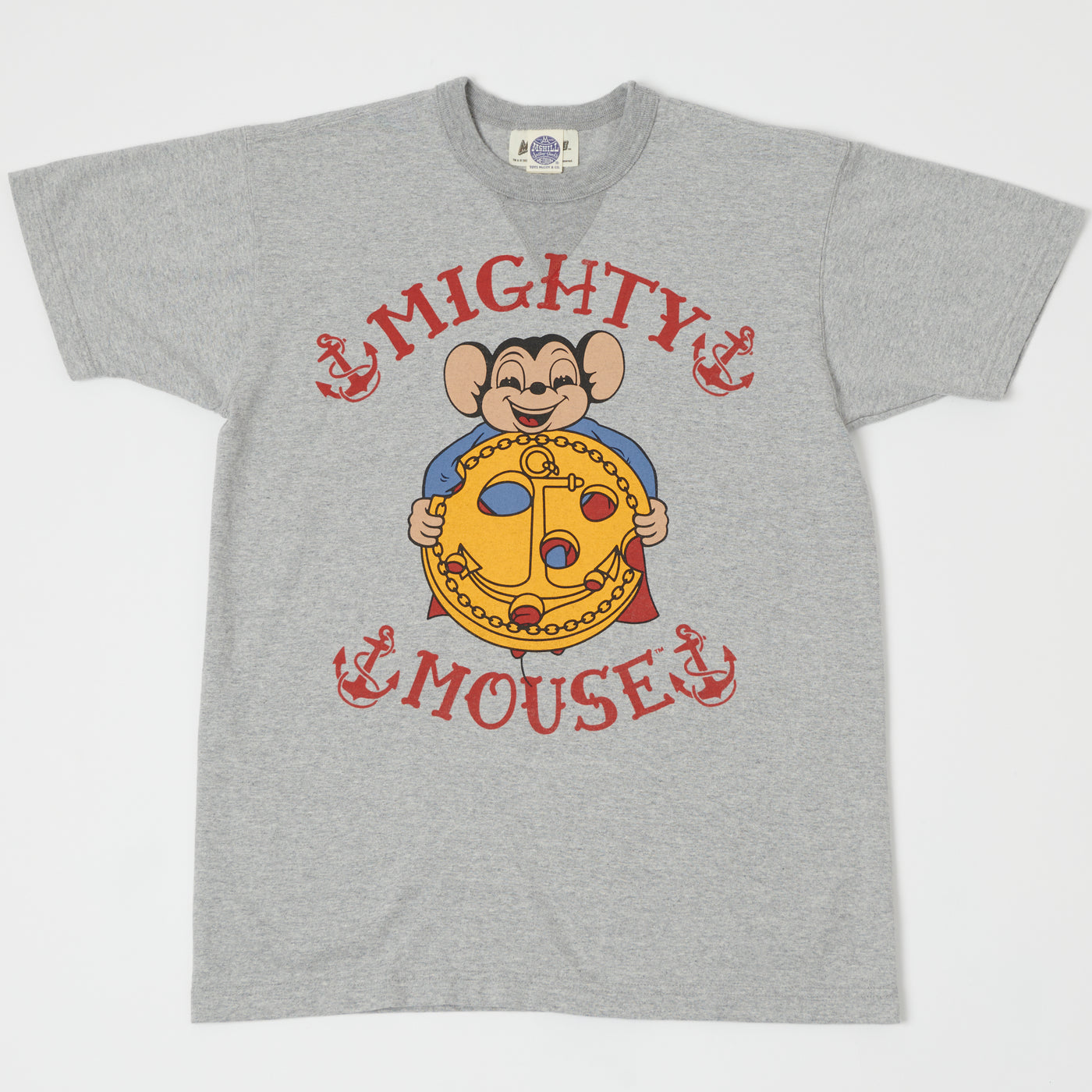 TOYS McCOY 'Anchor Ch.' Mighty Mouse T-Shirt - Heather Grey