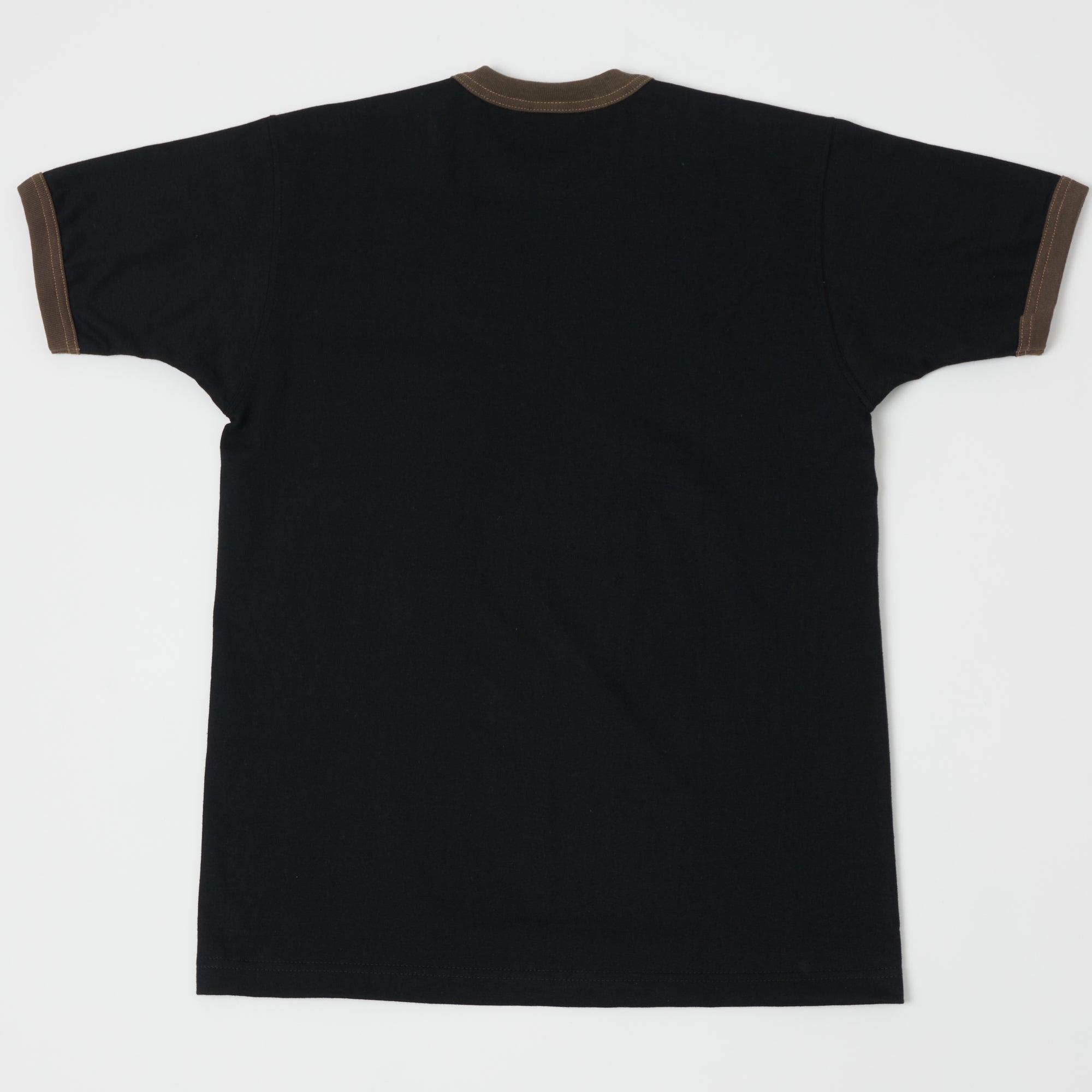 TOYS McCOY Ringer Pocket T-Shirt - Black/Brown