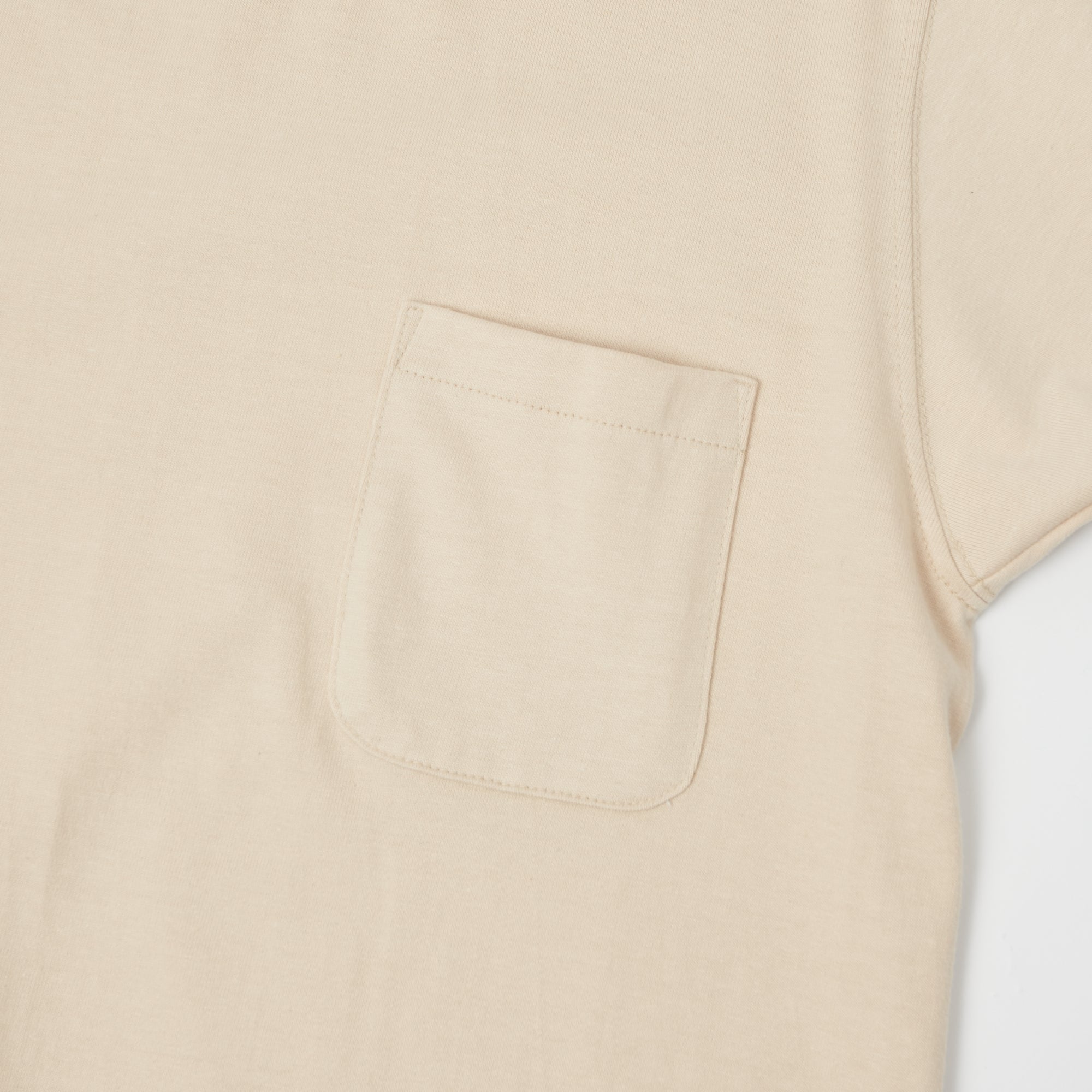 TOYS McCOY Ringer Pocket T-Shirt - Beige/Blue