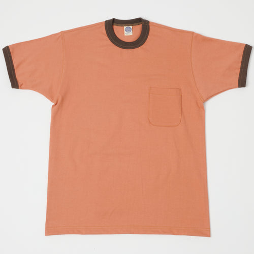 TOYS McCOY Ringer Pocket T-Shirt - Carrot/Brown