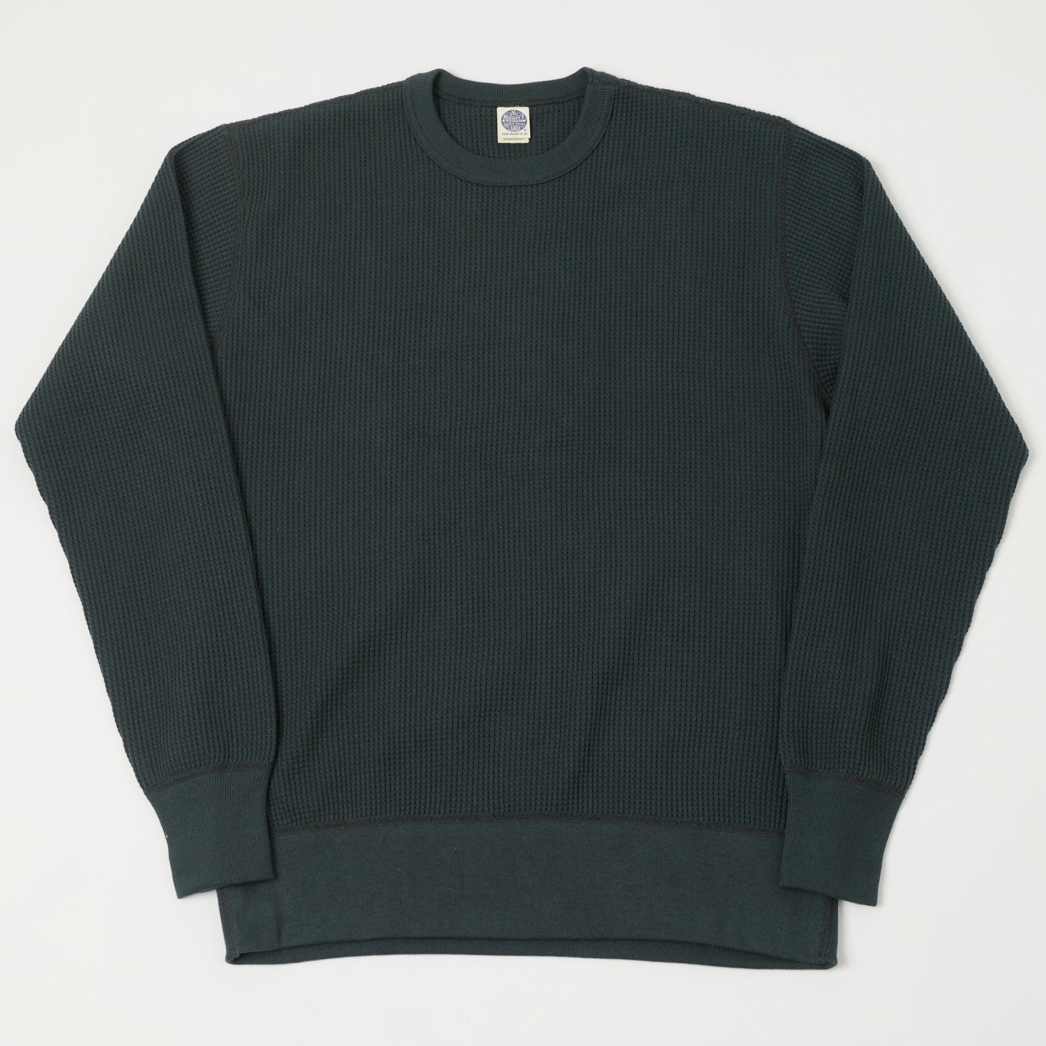 TOYS McCOY 'Big Waffle' Thermal Sweatshirt - Black