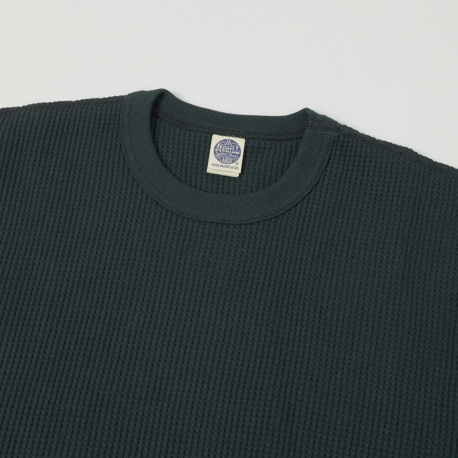 TOYS McCOY 'Big Waffle' Thermal Sweatshirt - Black