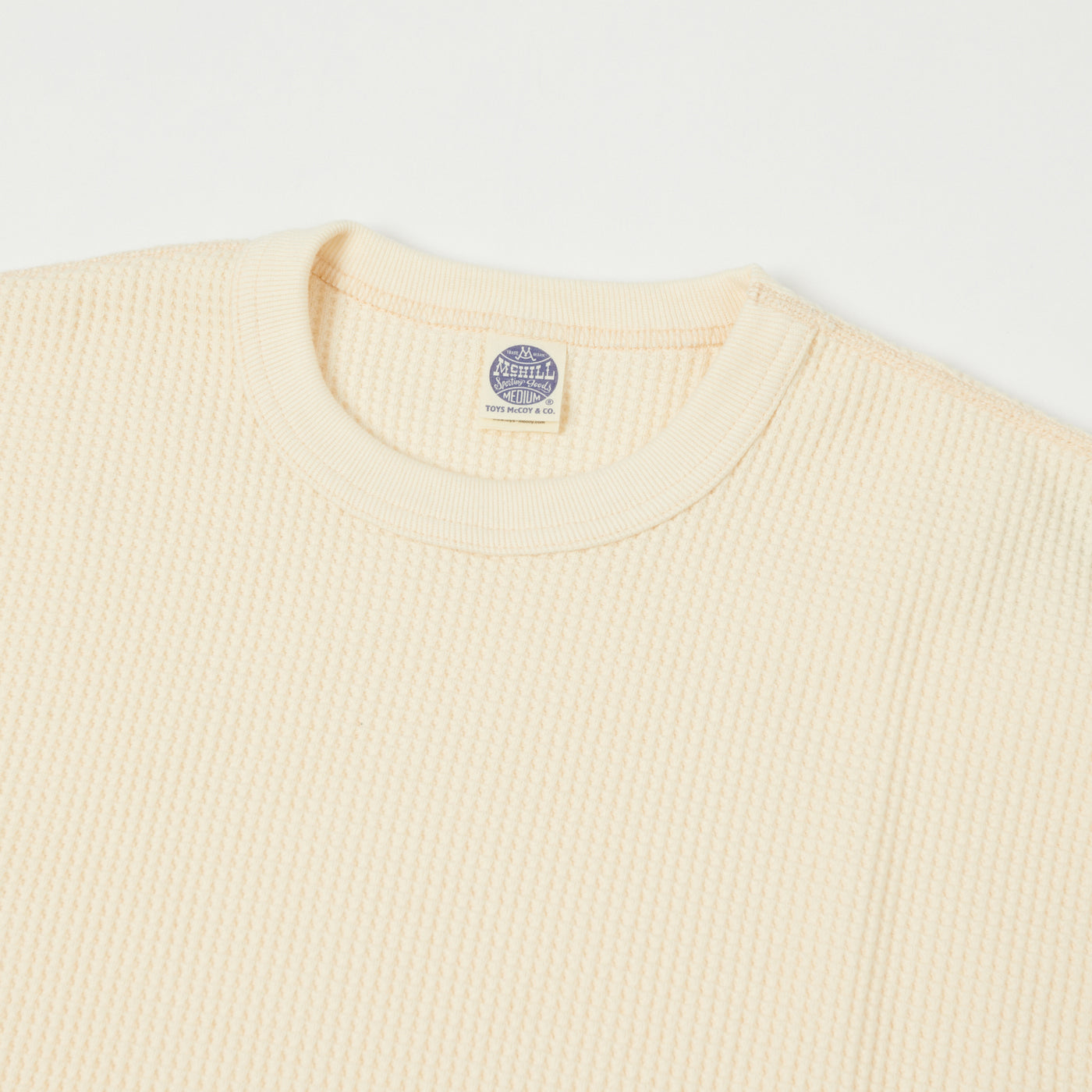 TOYS McCOY 'Big Waffle' Thermal Sweatshirt - Natural