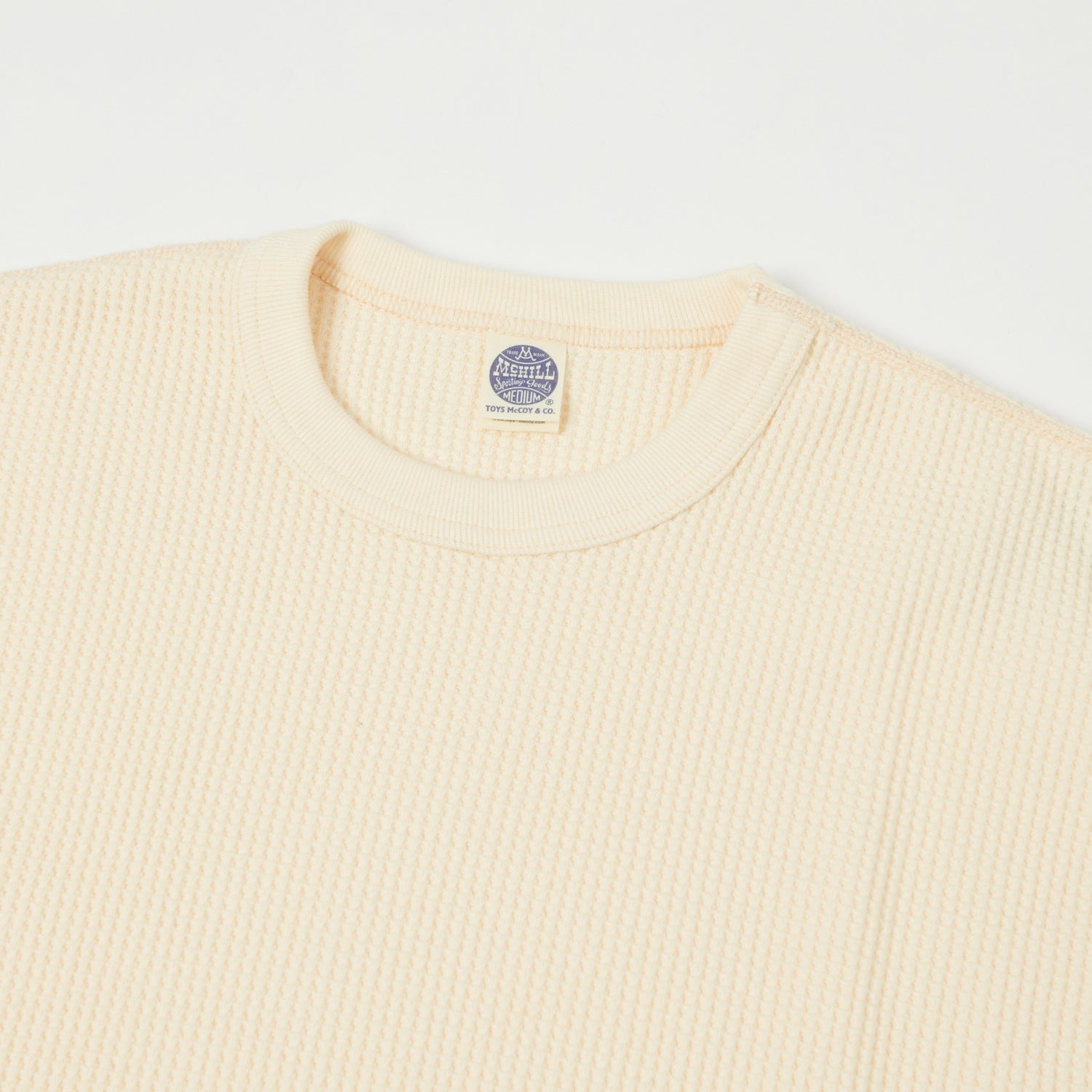 TOYS McCOY 'Big Waffle' Thermal Sweatshirt - Natural