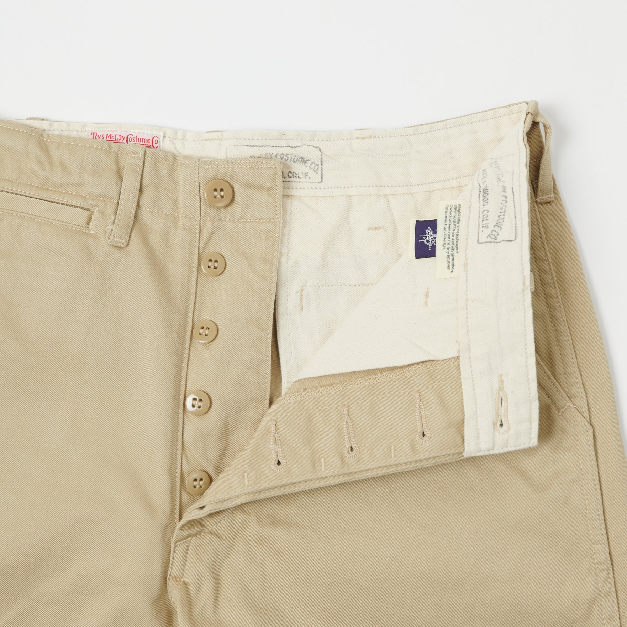 TOYS McCOY V. Hilts 'Steve McQueen' Chinos - Khaki