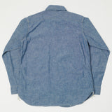 TOYS McCOY 'Steve McQueen' Chambray Work Shirt - Blue