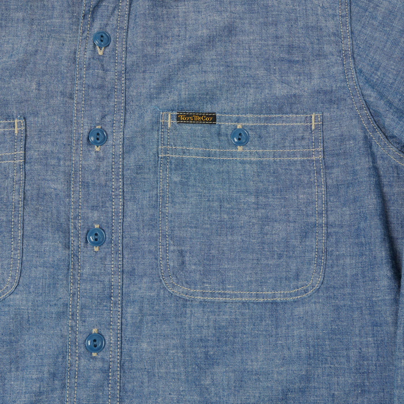TOYS McCOY 'Steve McQueen' Chambray Work Shirt - Blue | SON