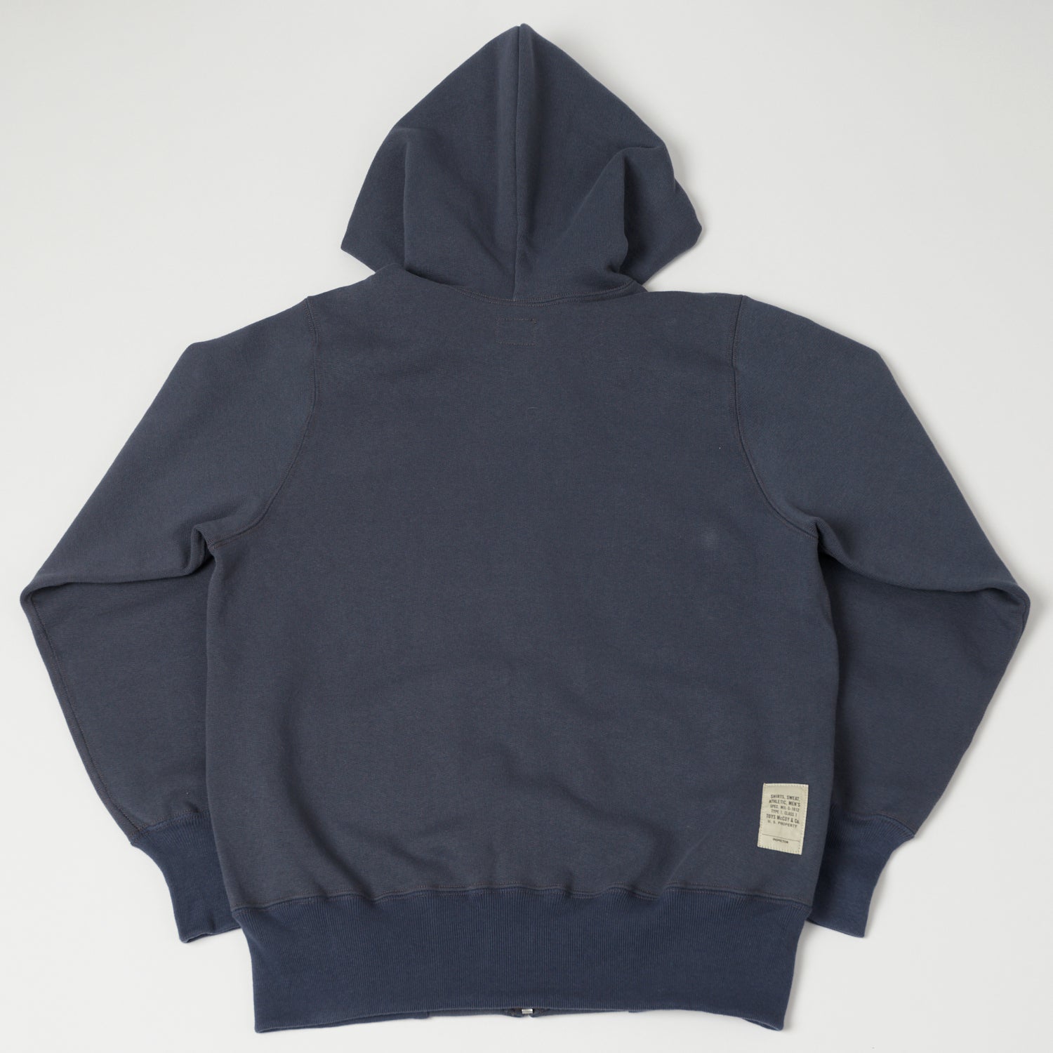 TOYS McCOY U.S.A.F Print Zip Through Hoodie - Navy Grey