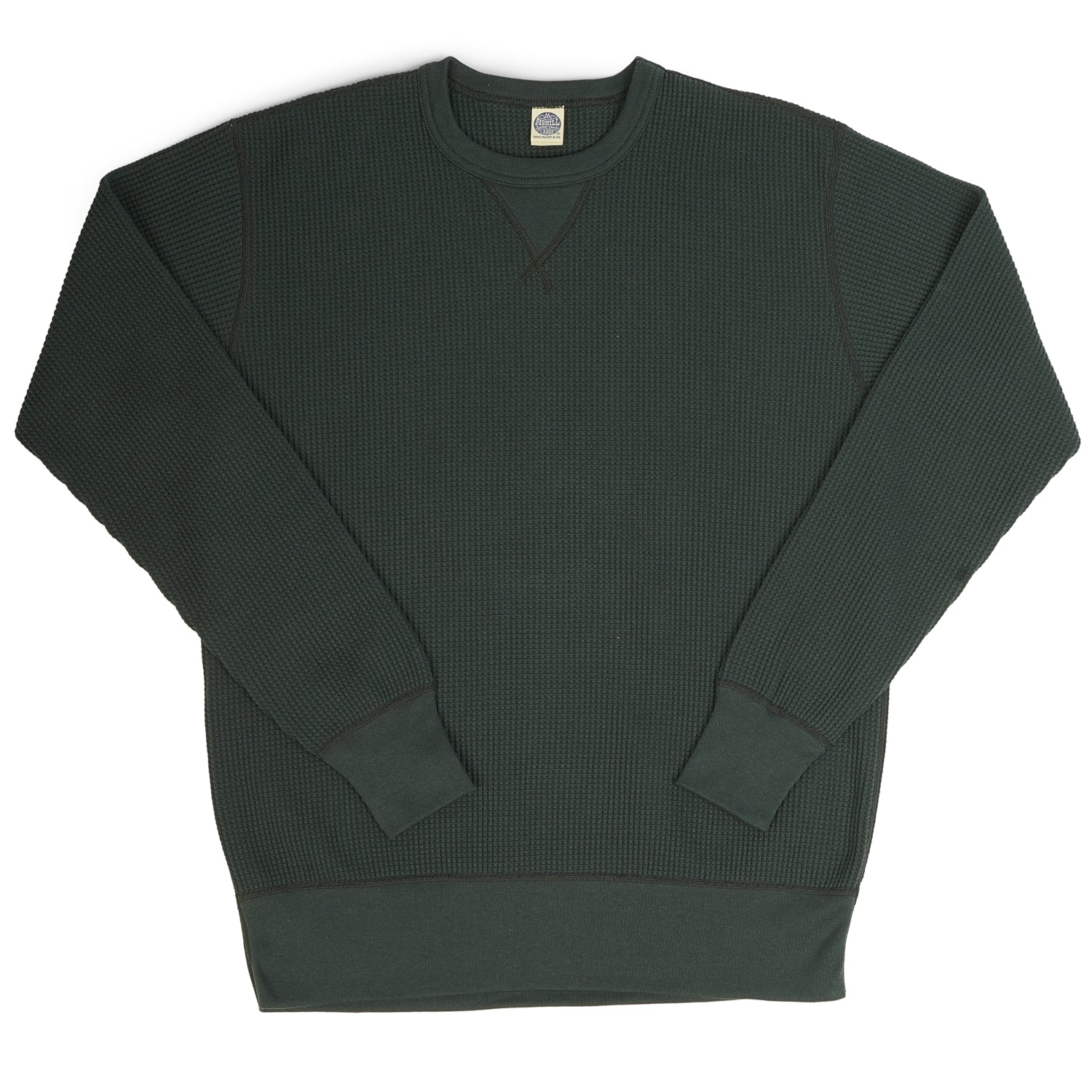 TOYS McCOY TMC1765 Plain Waffle Knit Sweatshirt - Black | SON OF A STAG
