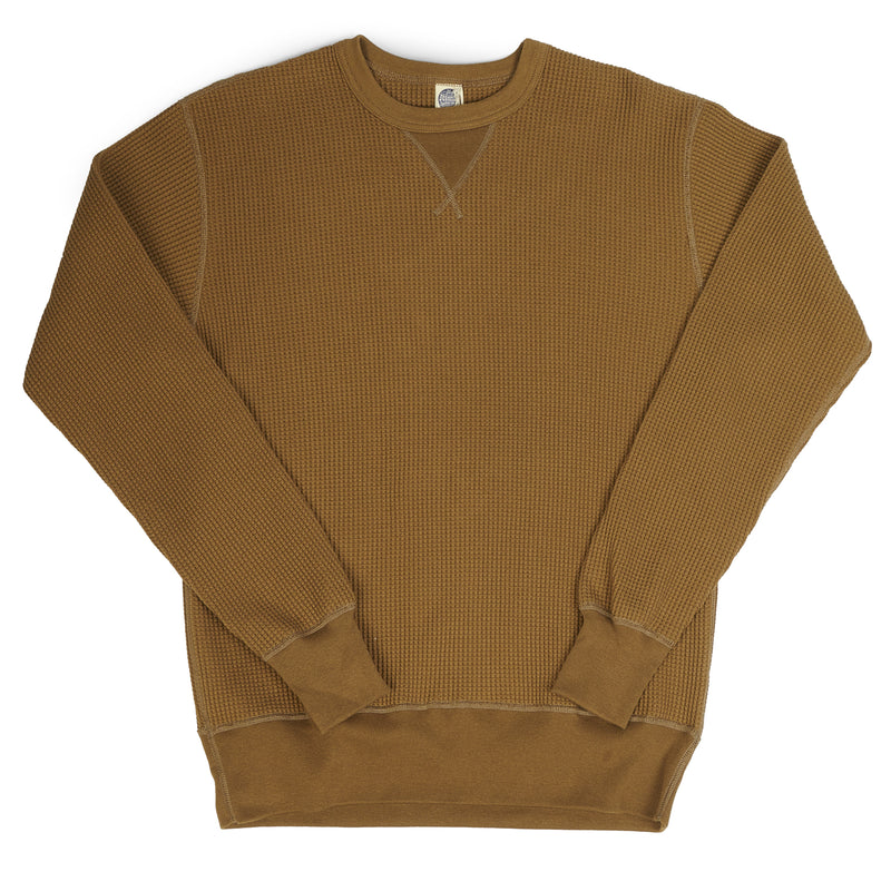 TOYS McCOY TMC1765 Plain Waffle Knit Sweatshirt - Coyote