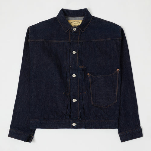 Warehouse & Co 'Brown-Duck & Digger' Denim Blouse Jacket - Rinsed