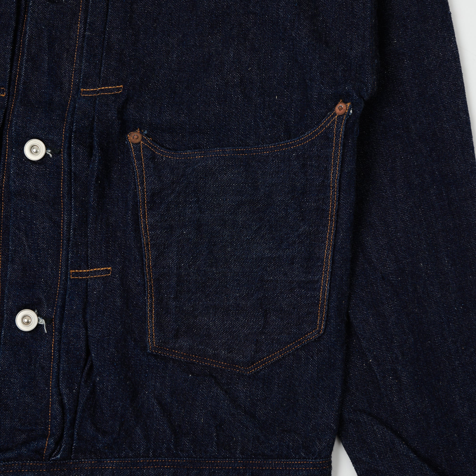 Warehouse & Co 'Brown-Duck & Digger' Denim Blouse Jacket - Rinsed