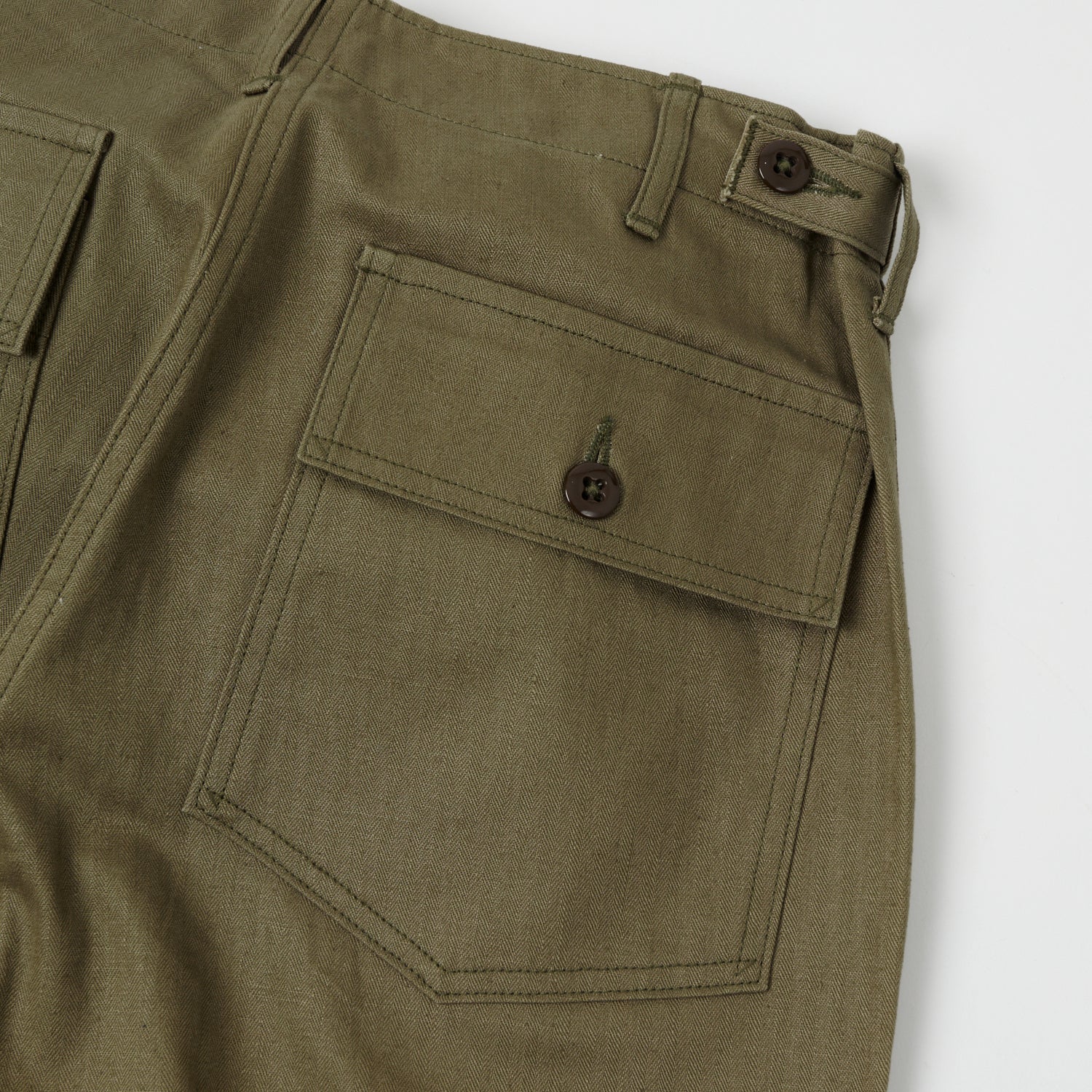 Warehouse 1086 Herringbone Twill Military Fatigue Pant - Olive Drab