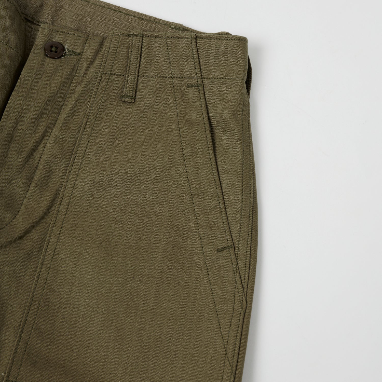 Warehouse 1086 Herringbone Twill Military Fatigue Pant - Olive Drab