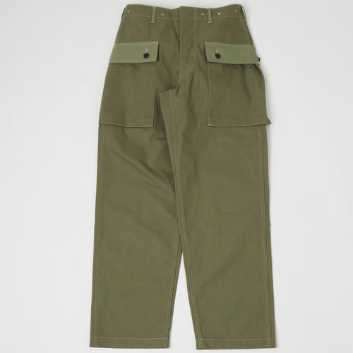 Warehouse & Co 1097 U.S.M.C. Herringbone Twill Monkey Pant - Olive Drab