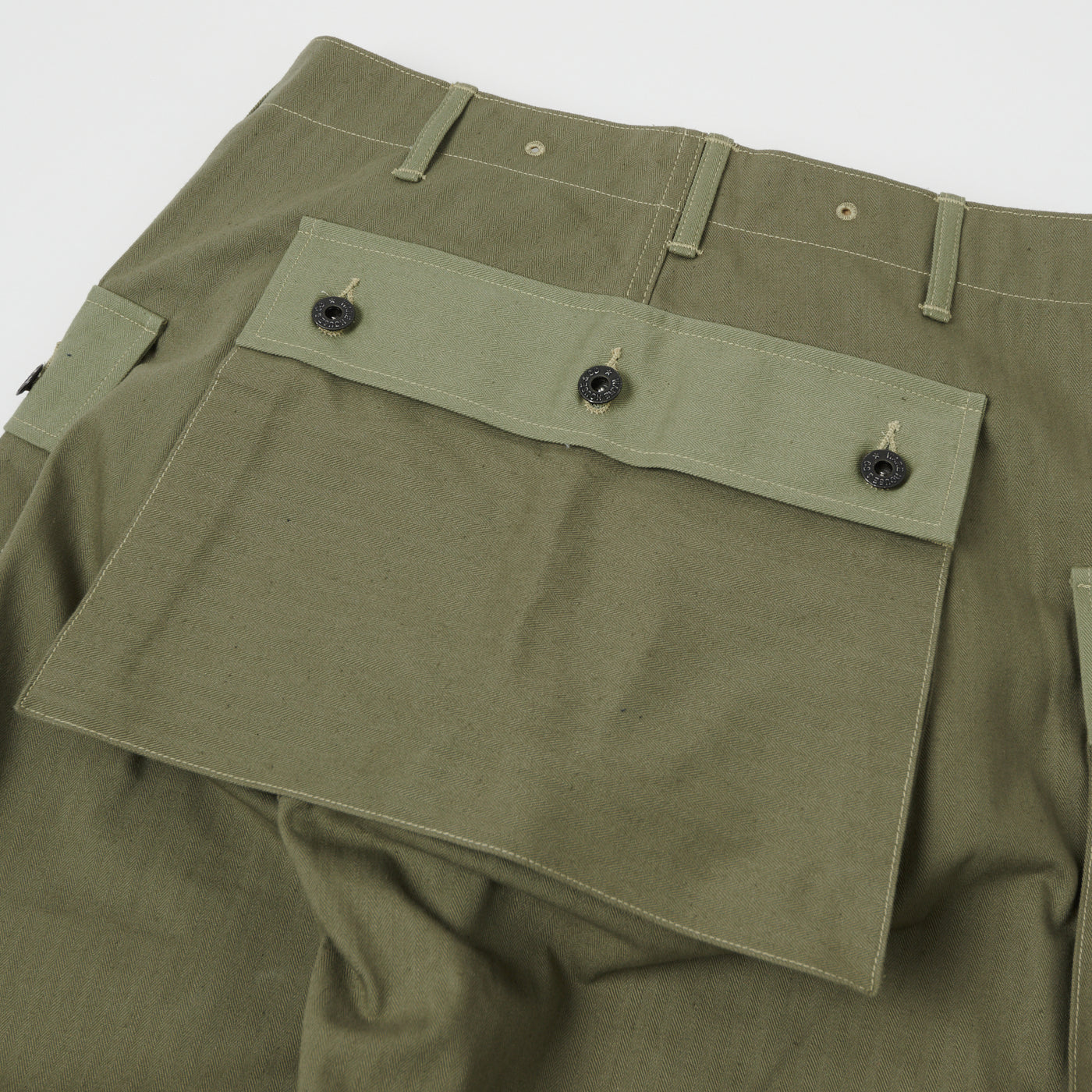 Warehouse & Co 1097 U.S.M.C. Herringbone Twill Monkey Pant - Olive Drab