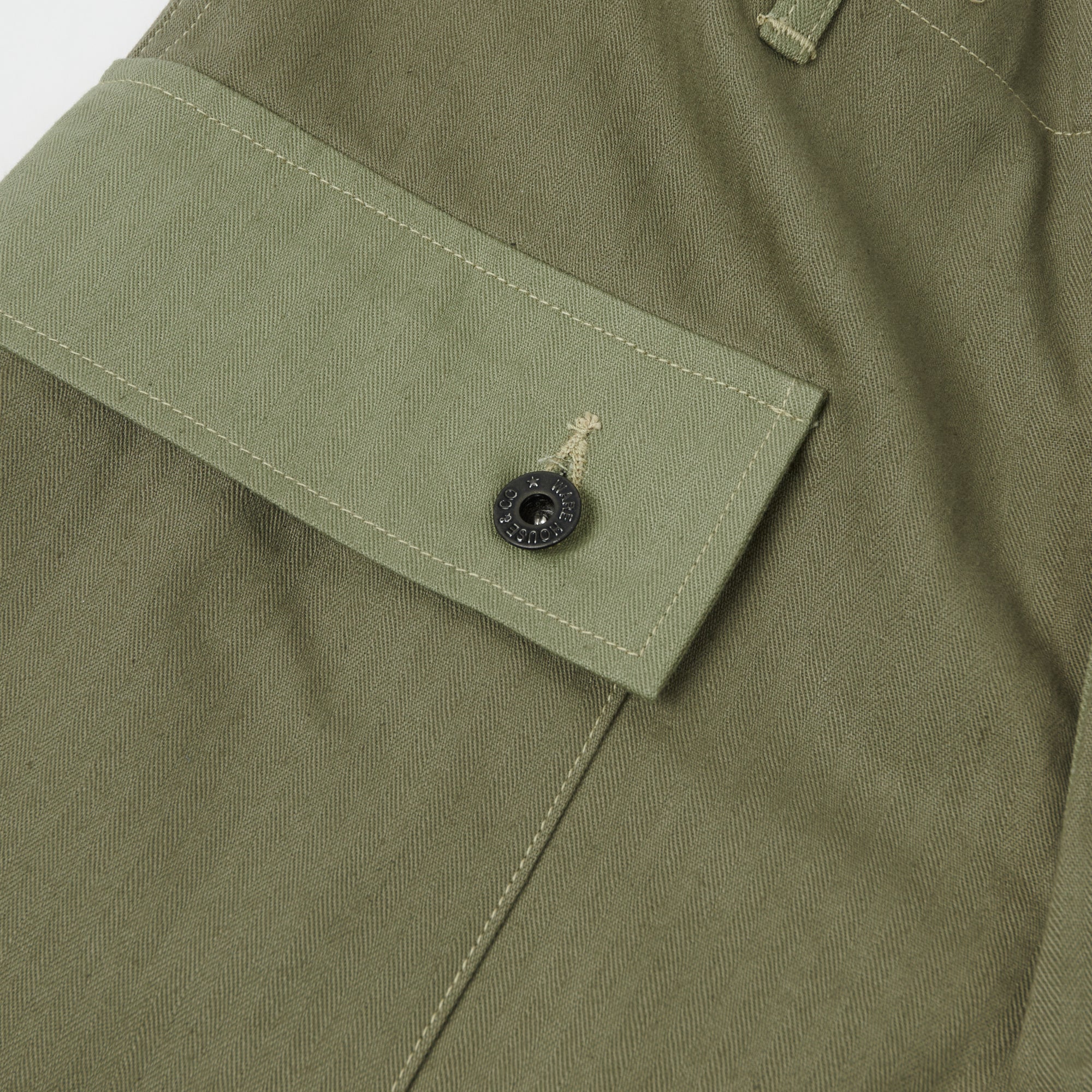Warehouse & Co 1097 U.S.M.C. Herringbone Twill Monkey Pant - Olive Drab