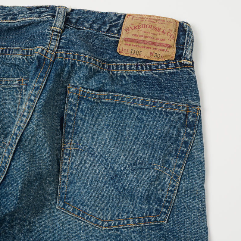 Warehouse 1105 '2nd Hand' 12oz Relaxed Tapered Jean - Used Wash | SON ...