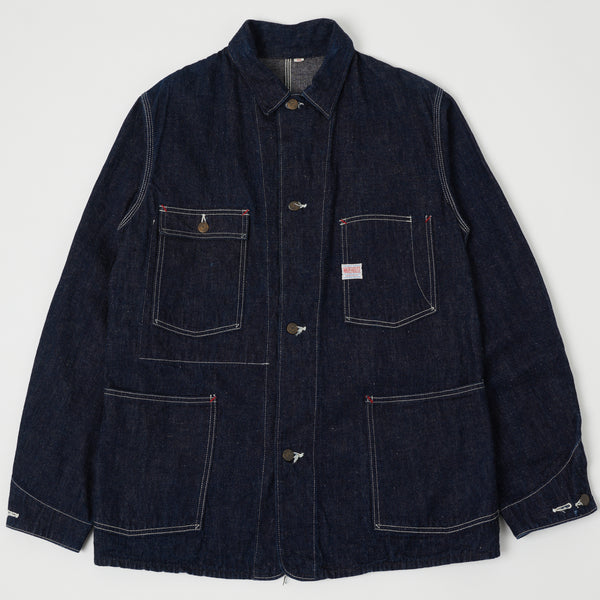 Warehouse 2110 Denim Coverall Jacket - Rinsed