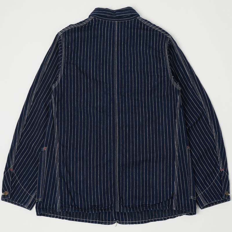 Warehouse 2110 Striped Coverall Jacket - Rinsed