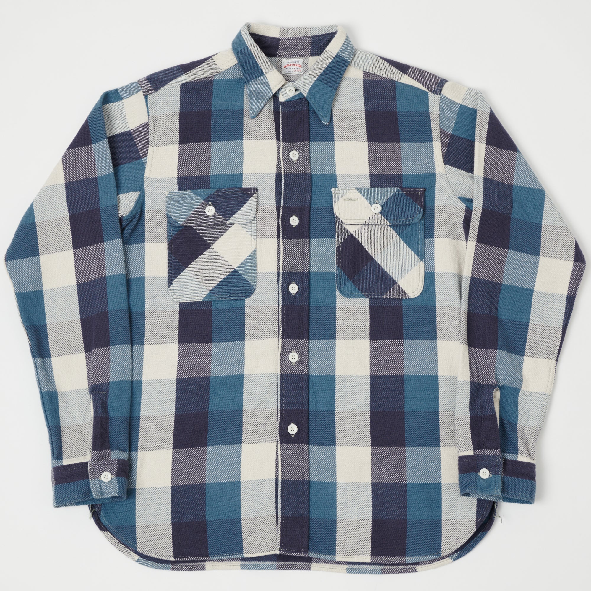 Warehouse & Co 3104 Buffalo Check Flannel Shirt - Blue
