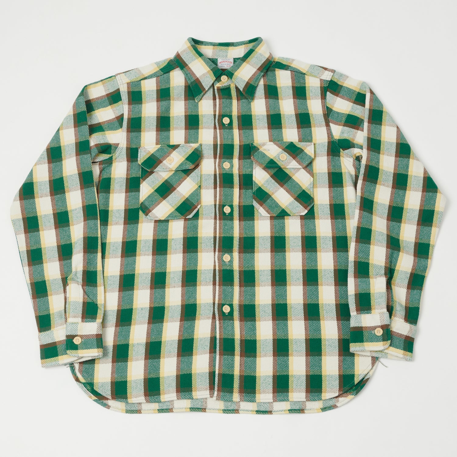 Warehouse & Co 3104 Buffalo Check Flannel Shirt - Green
