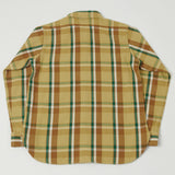 Warehouse 3104 'F Pattern' Check Flannel Shirt - Beige