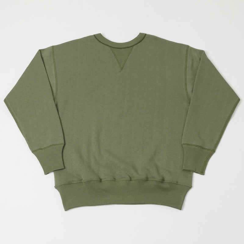 Warehouse 401 Plain Sweatshirt - OD Green