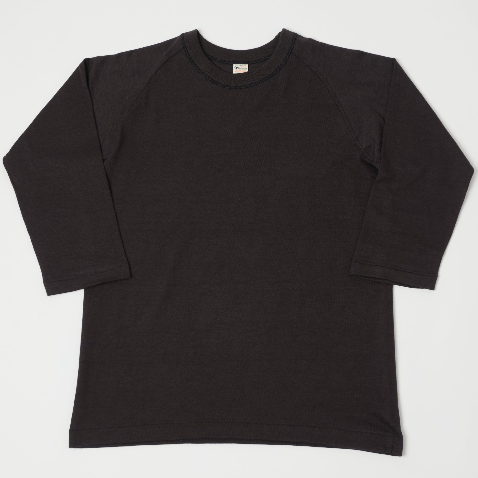 Warehouse & Co 4049 3/4 Sleeve Freedom T-Shirt - Black
