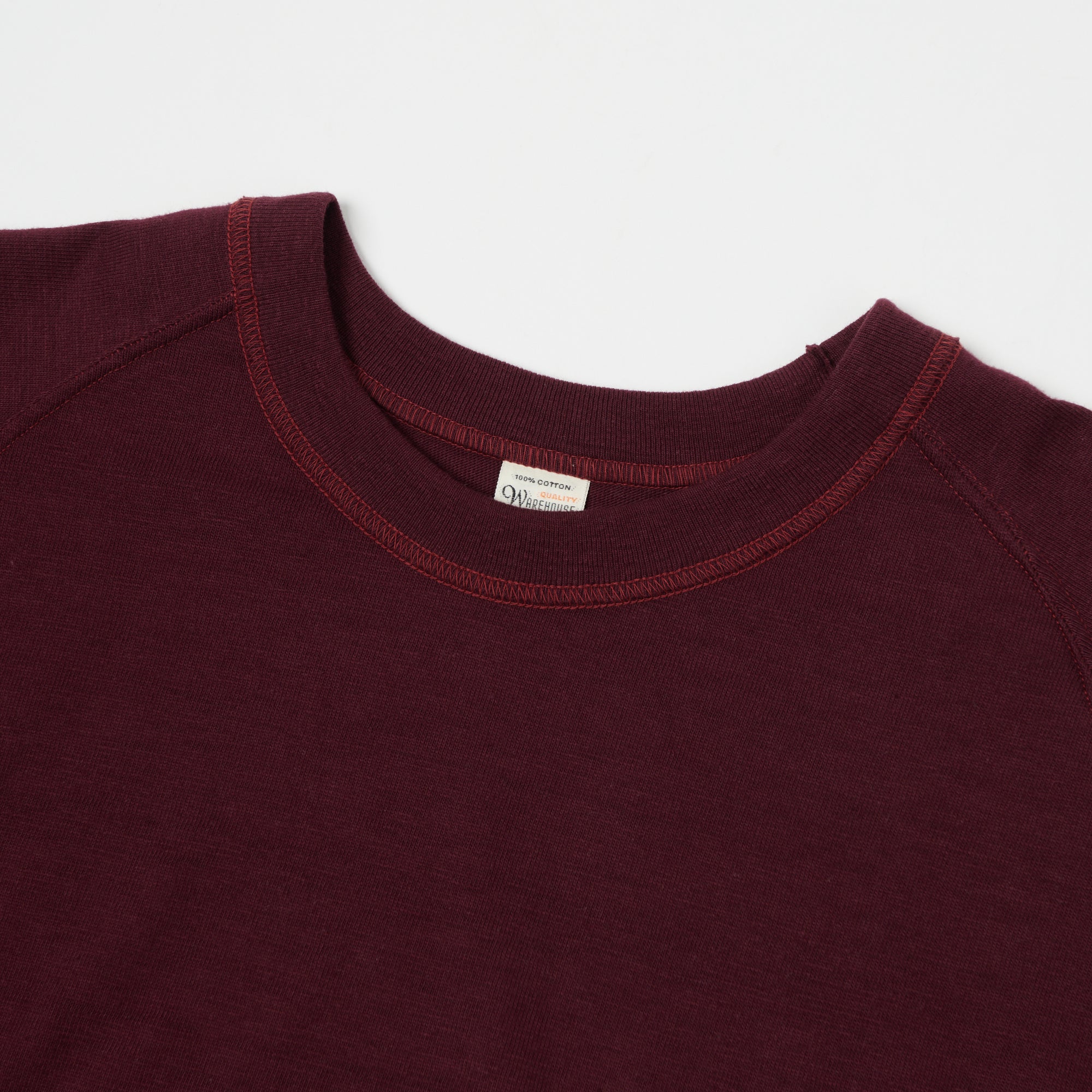Warehouse & Co 4049 3/4 Sleeve Freedom T-Shirt - Bordeaux