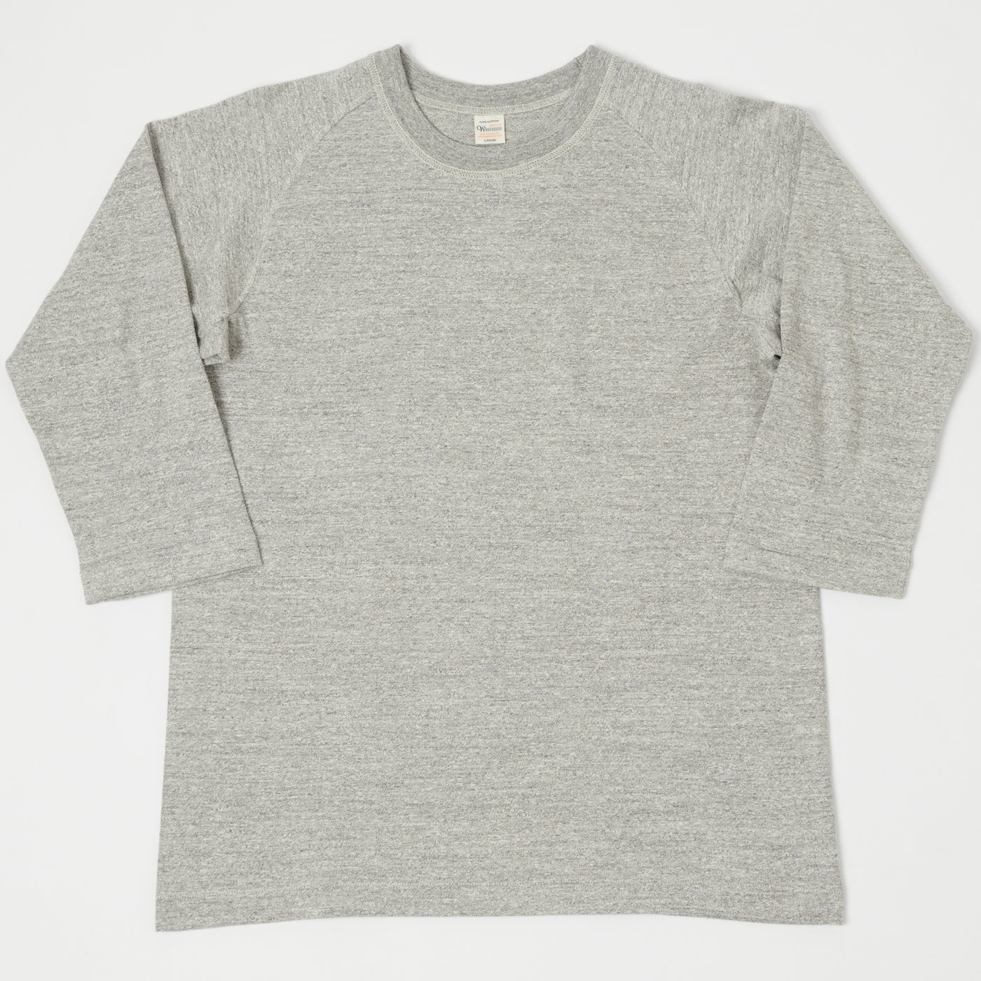 Warehouse & Co 4049 3/4 Sleeve Freedom T-Shirt - Heather Grey