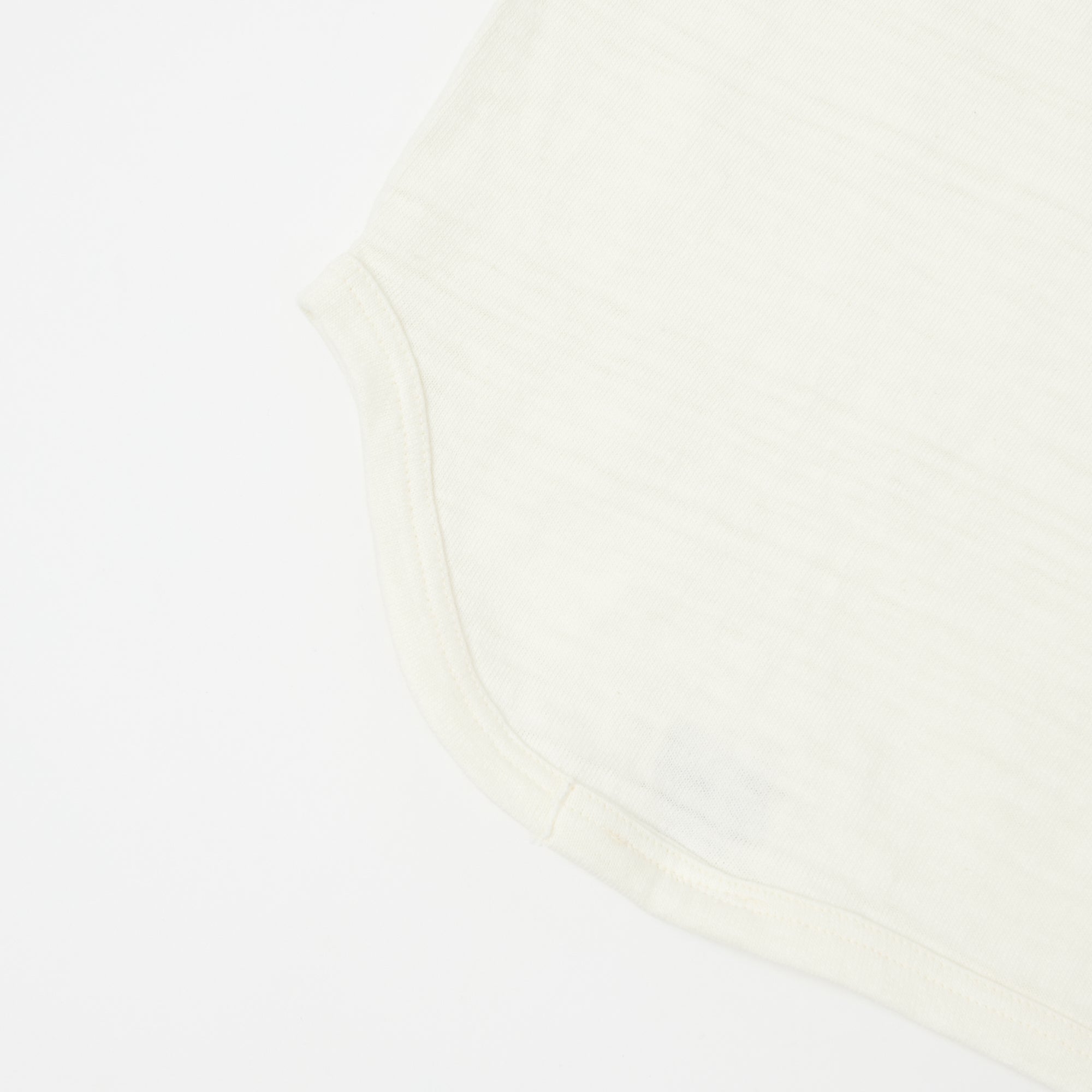 Warehouse & Co 4058 Baseball Henley - Cream/Light Green