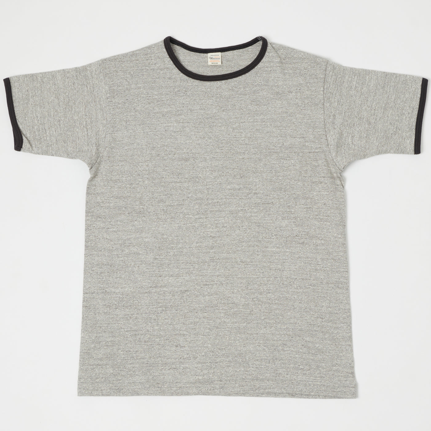 Warehouse & Co 4059 Ringer T-Shirt - Heather Grey/Ash