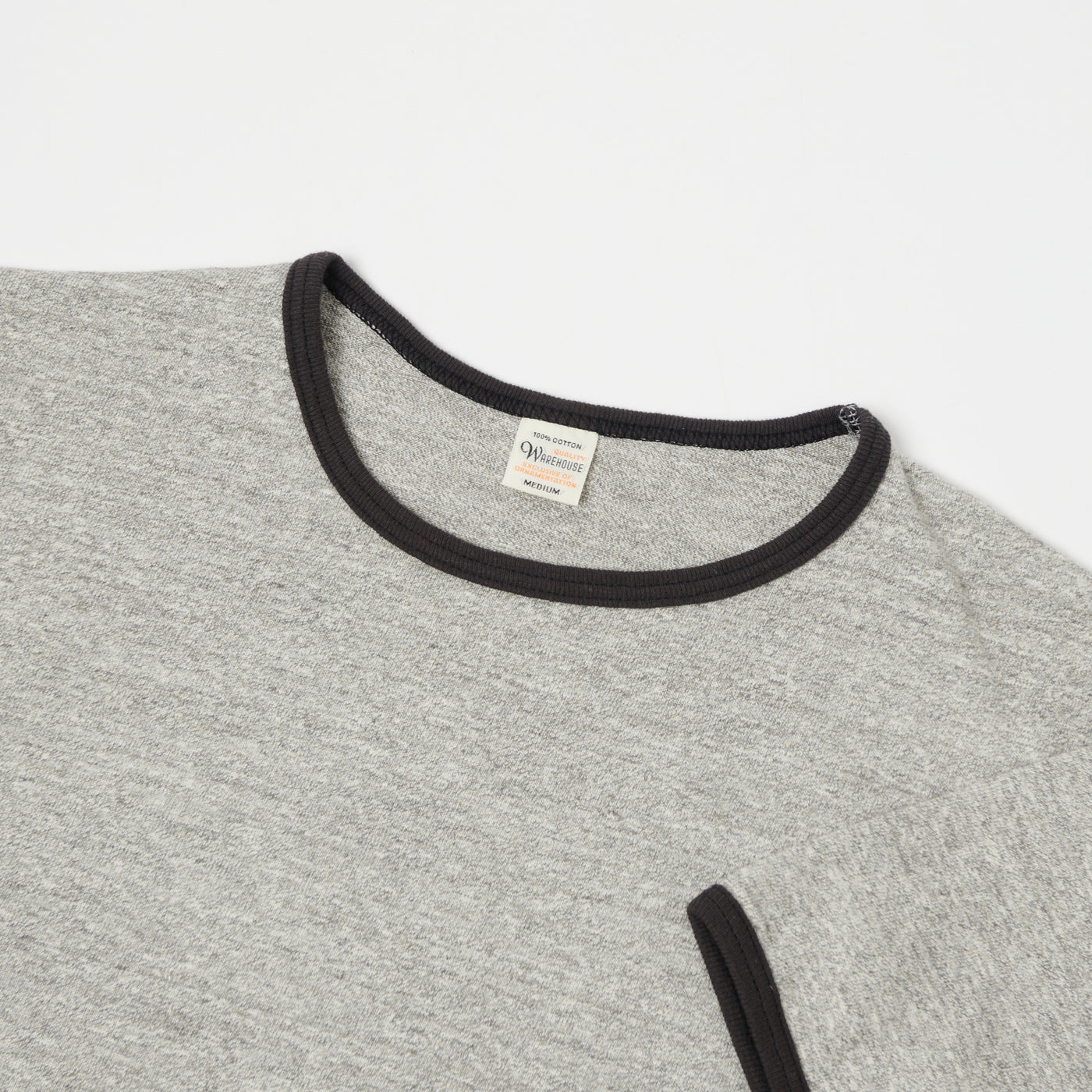 Warehouse & Co 4059 Ringer T-Shirt - Heather Grey/Ash