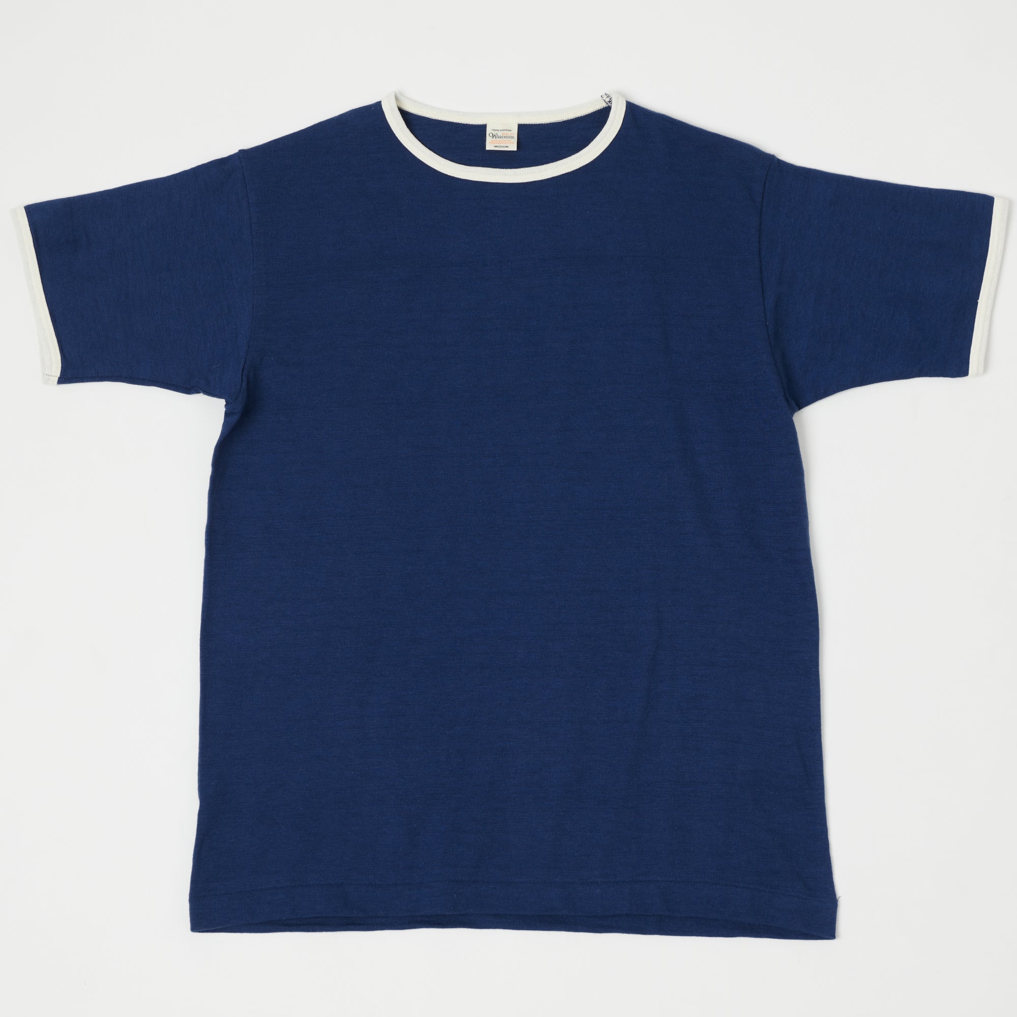 Warehouse & Co 4059 Ringer T-Shirt - Navy/Cream