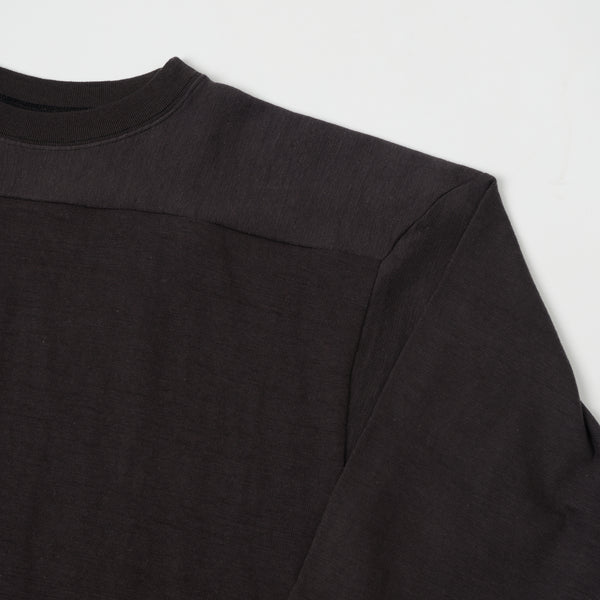 Warehouse 4063 3/4 Sleeve Football Shirt - Black
