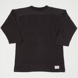 Warehouse 4063 3/4 Sleeve Football Shirt - Black