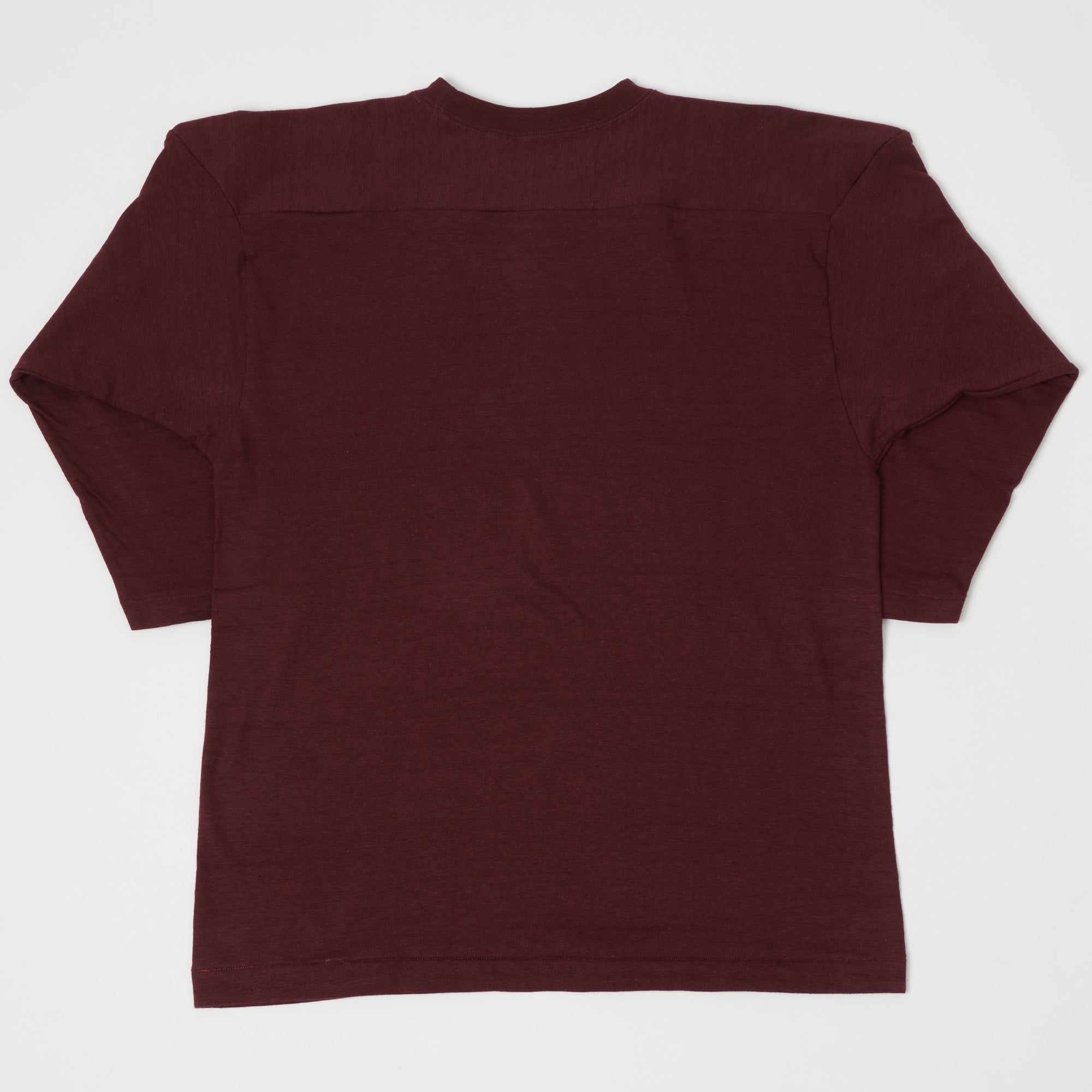 Warehouse & Co 4063 3/4 Sleeve Football T-Shirt - Bordeaux