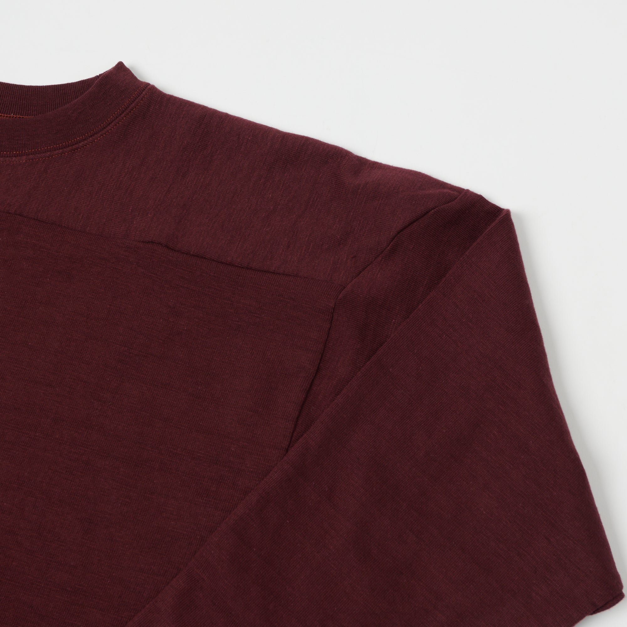 Warehouse & Co 4063 3/4 Sleeve Football T-Shirt - Bordeaux